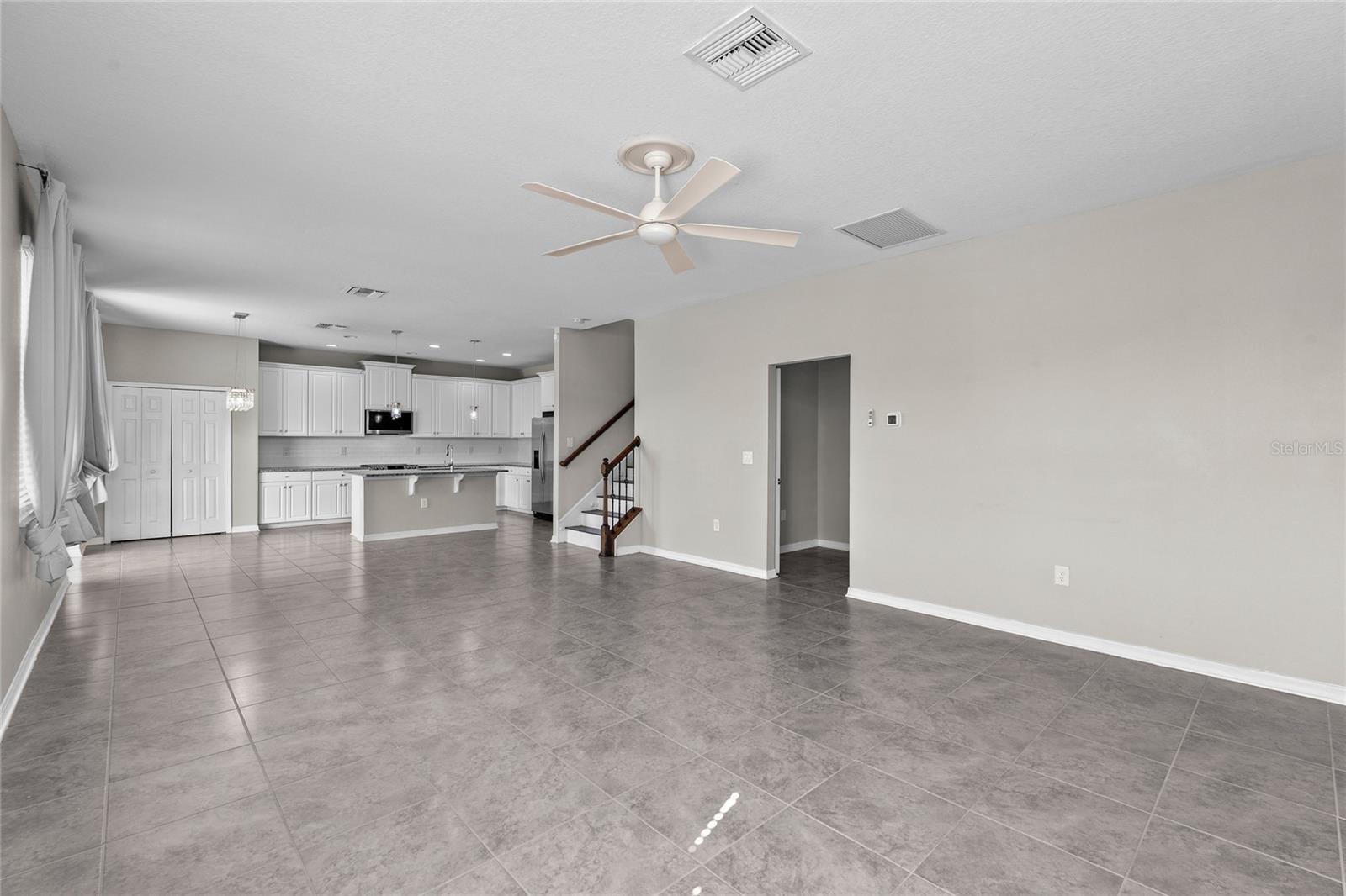 Expansive family room!
