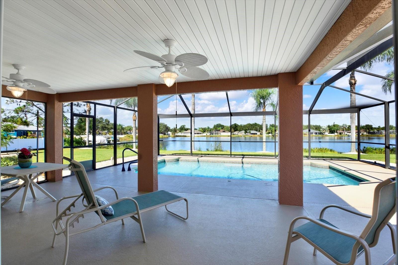 Enjoy the beautiful lake views from all angles.