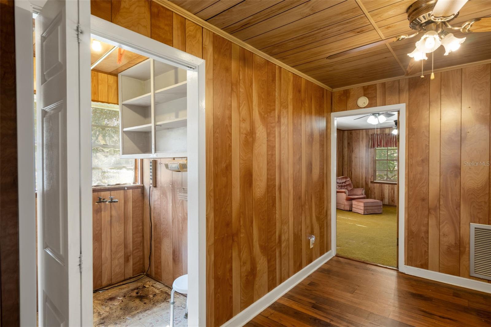 Kitchen pic to Laundry room and Primary Bed