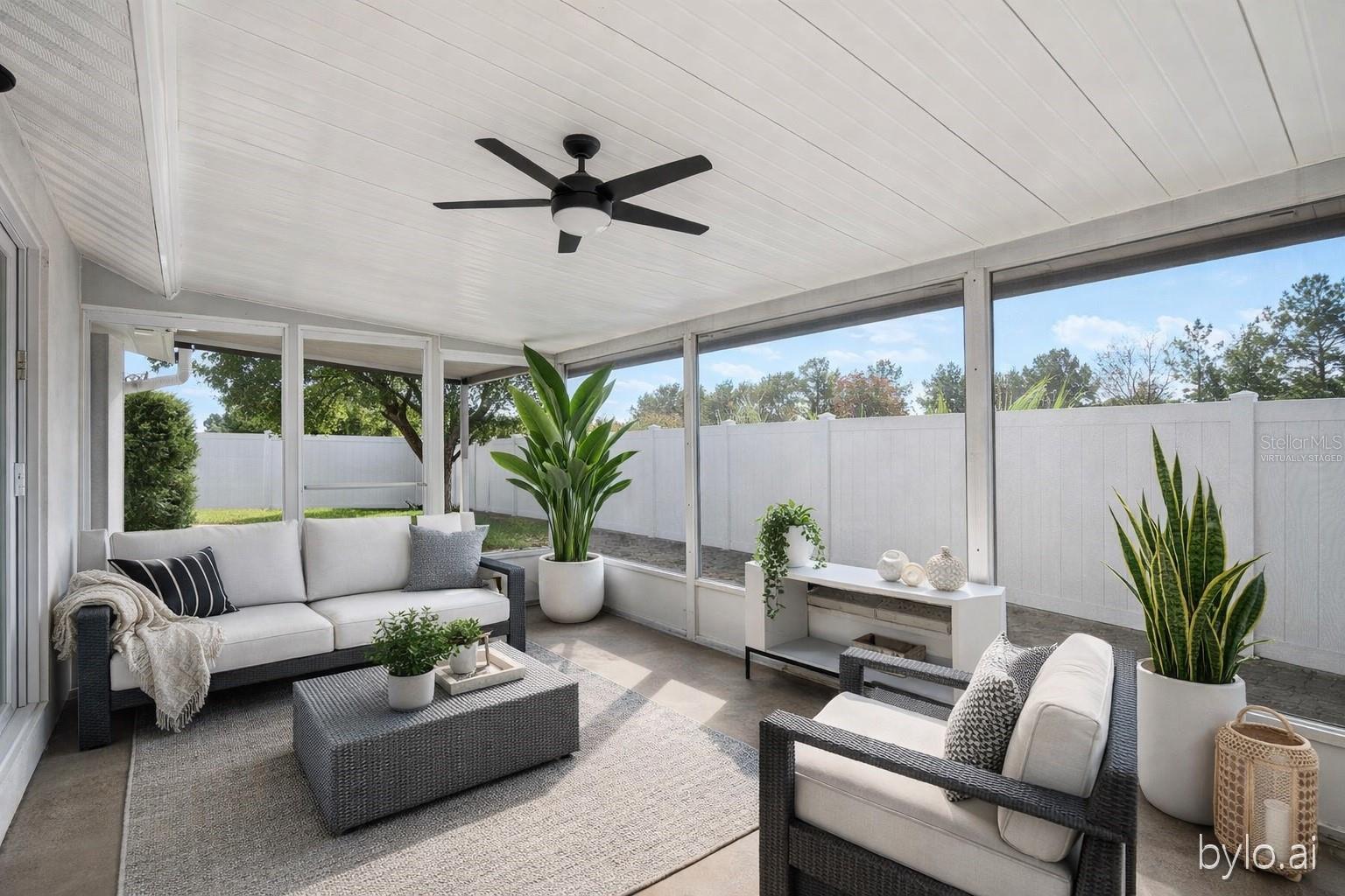 Virtual staged- Lanai