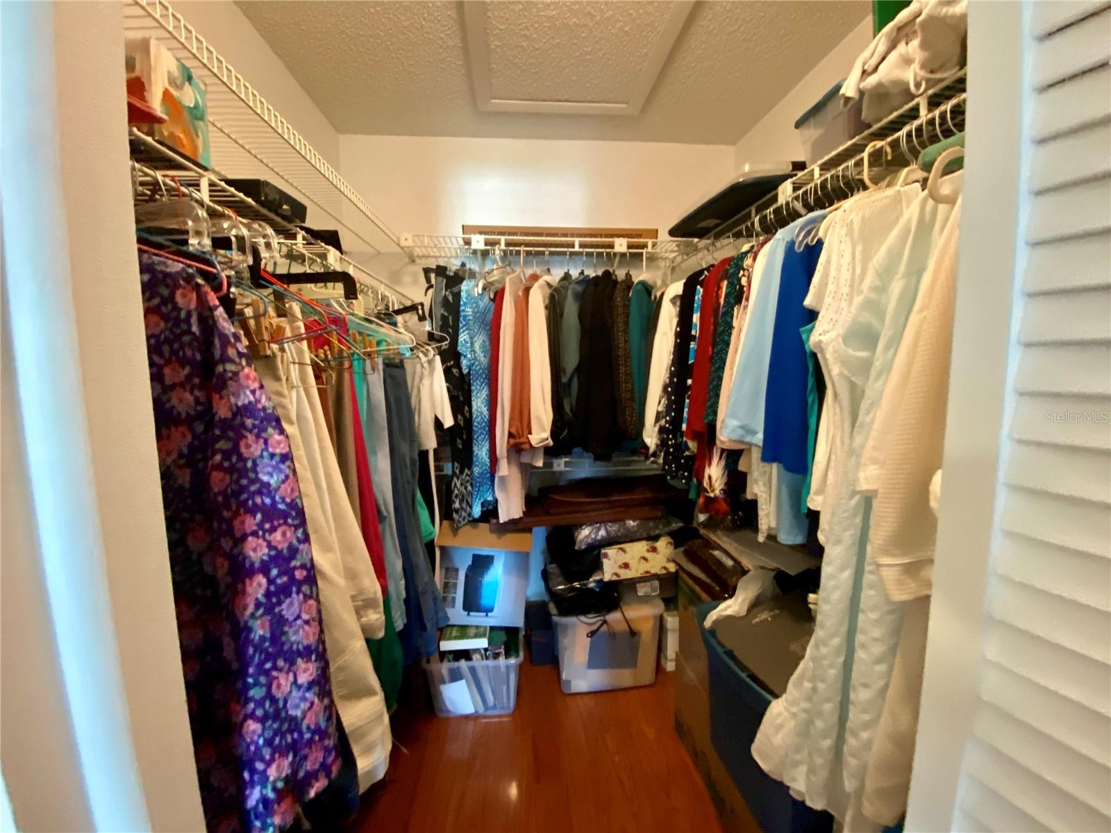 Primary walk in closet
