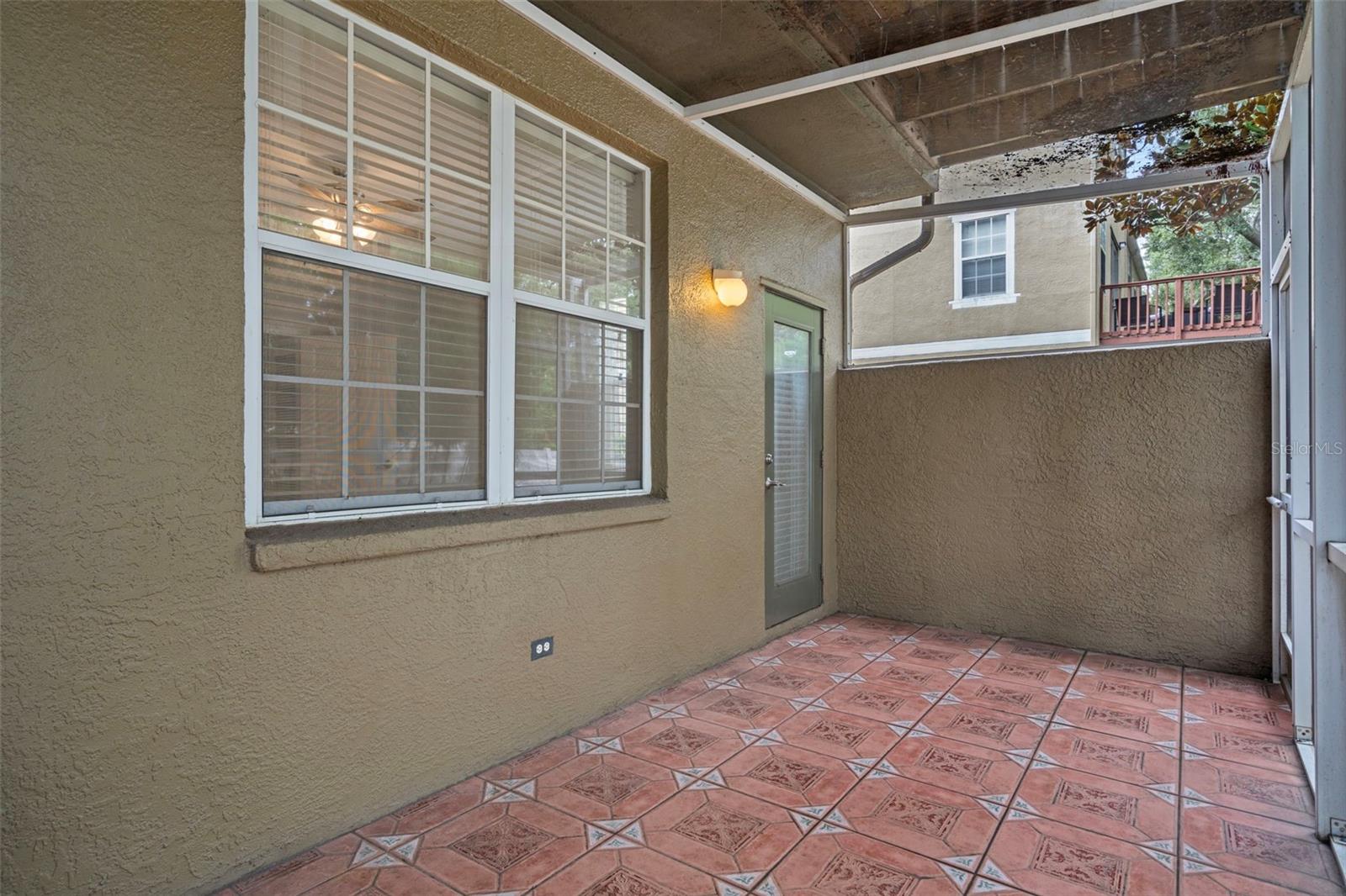 The Screened in Porch is the perfect Place to enjoy a glass of wine or a cold beer after a long hard day.