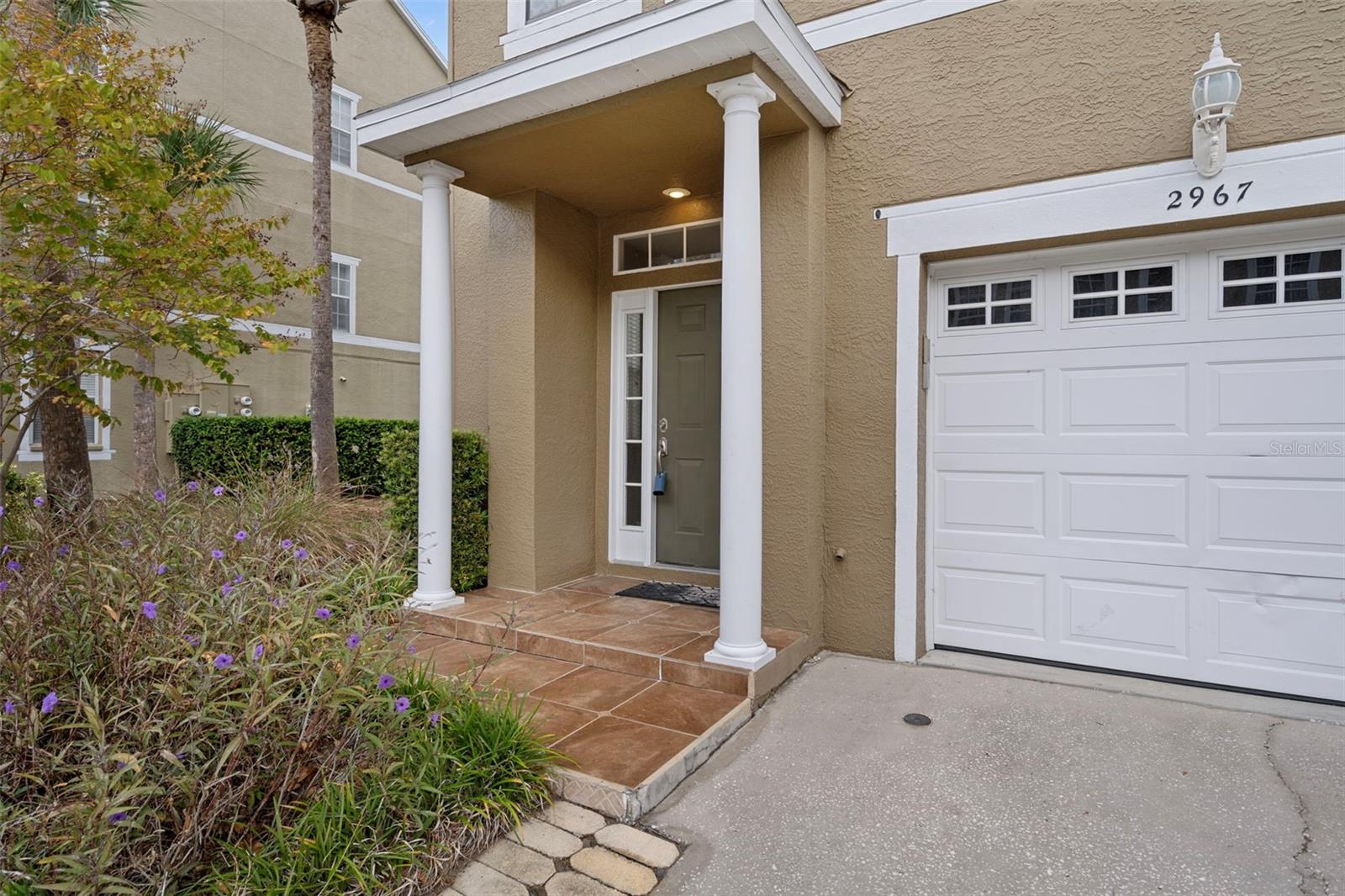 You can also enter the home through the front door.