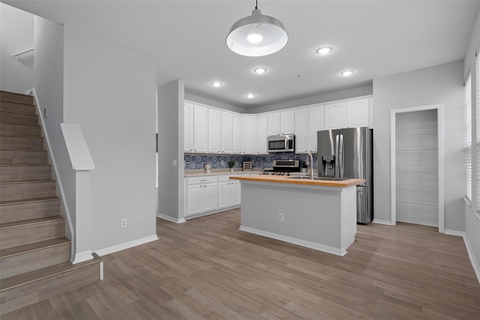 View from the Dining Area into the kitchen