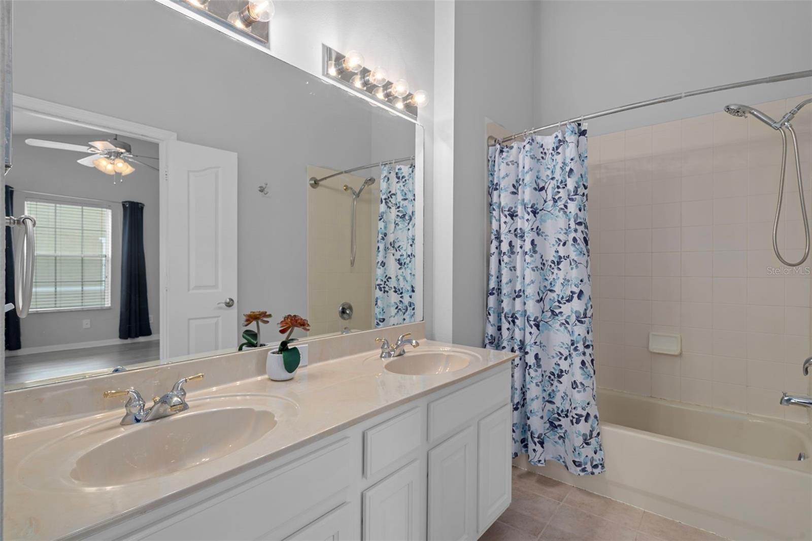The Master Bathroom has a Tub/Shower Combo