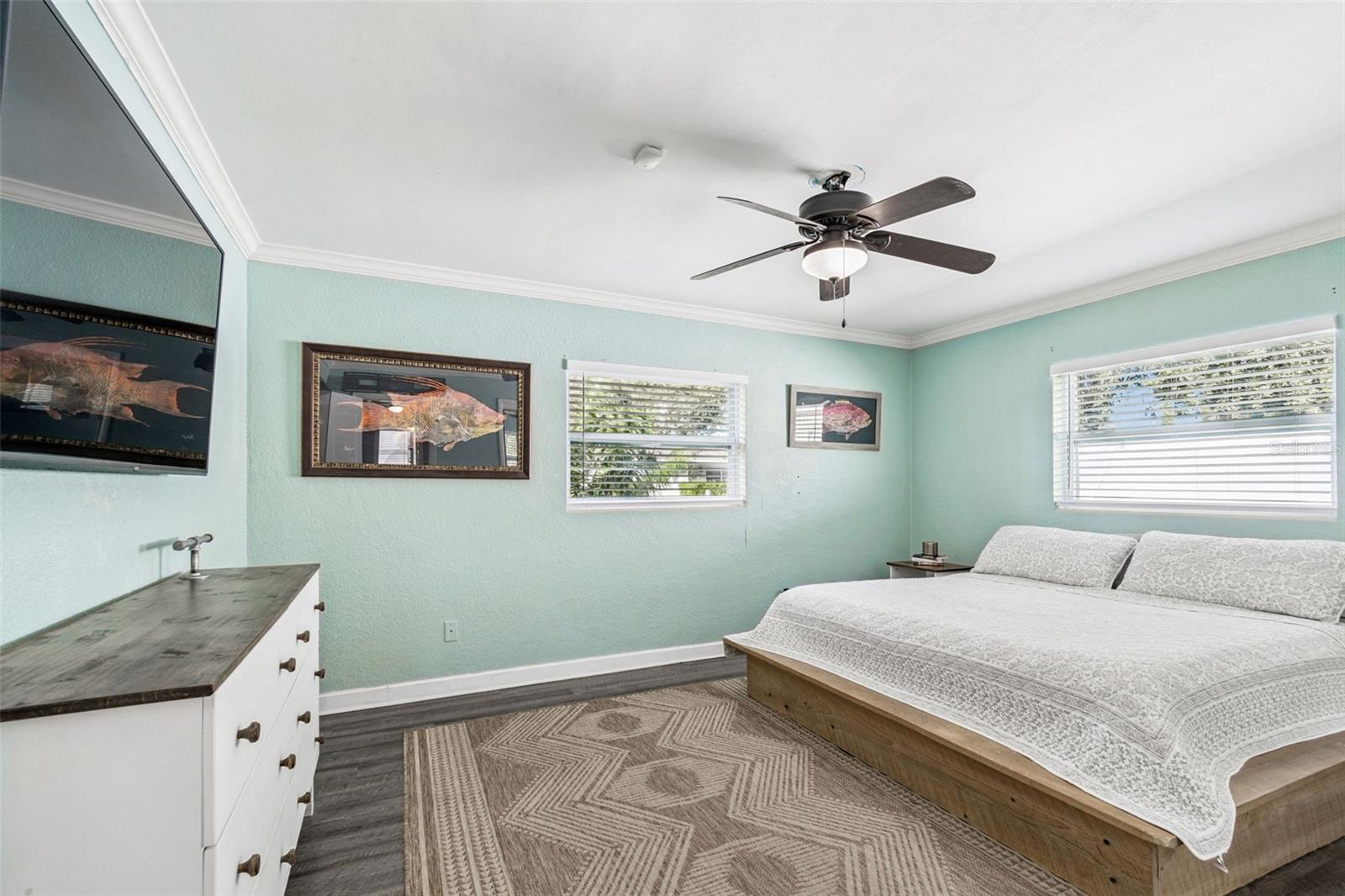 Primary bedroom, front side of home.