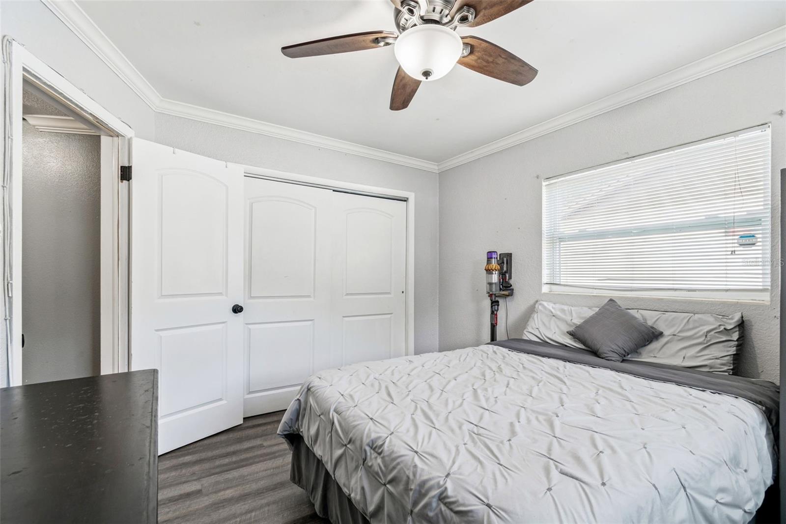 Bedroom on rear of home.