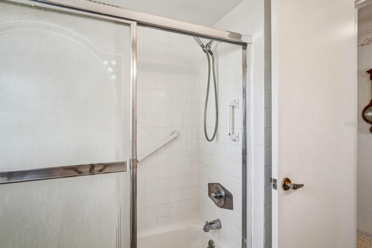 Interior of the shower/tub