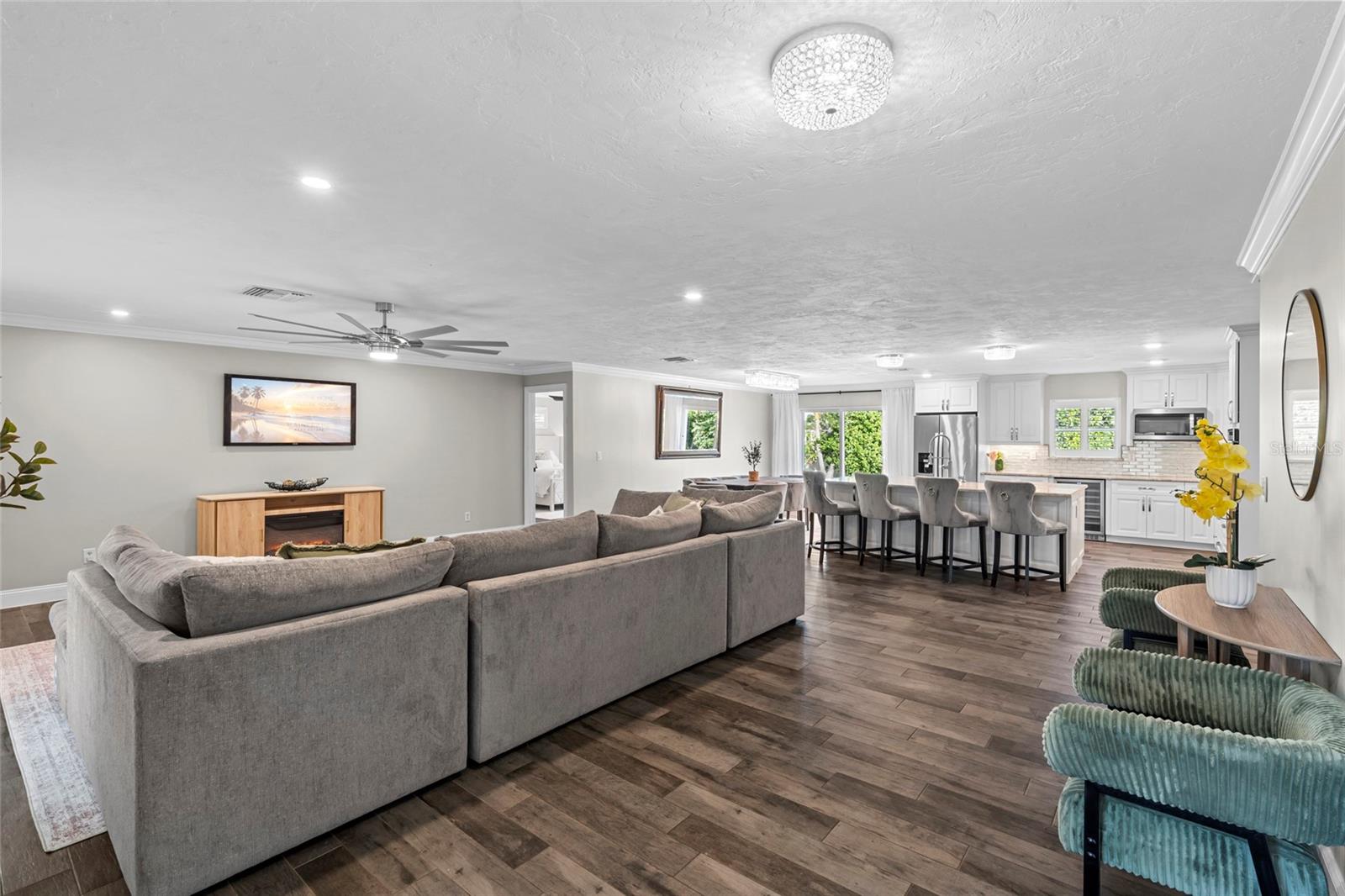 Living area from front door