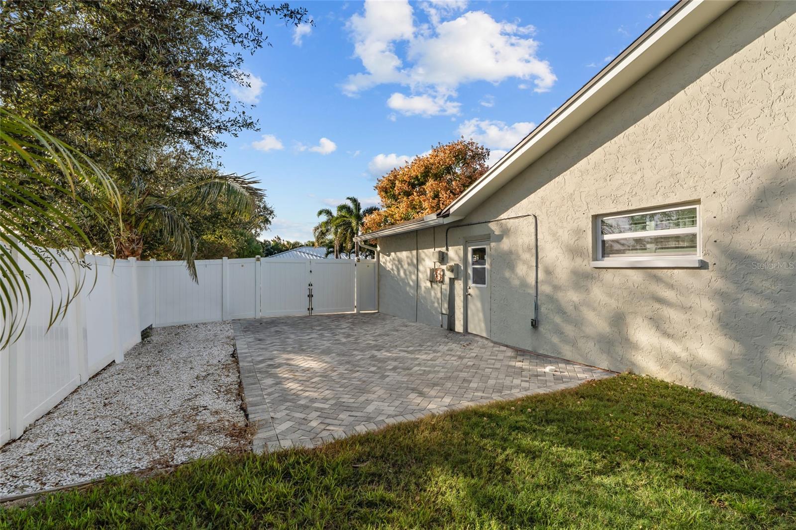 Side RV Parking with gates to driveway