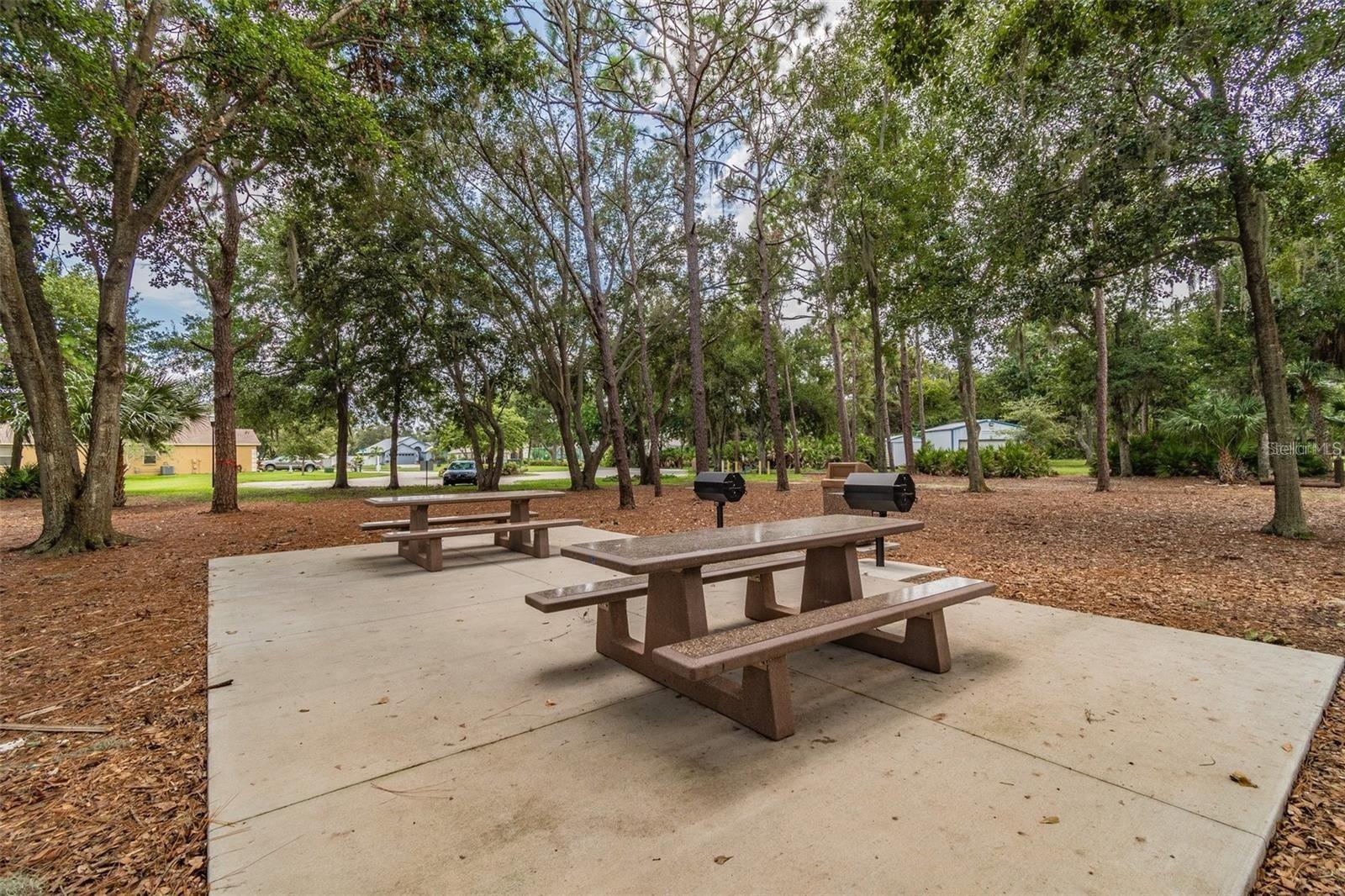 Picnic tables