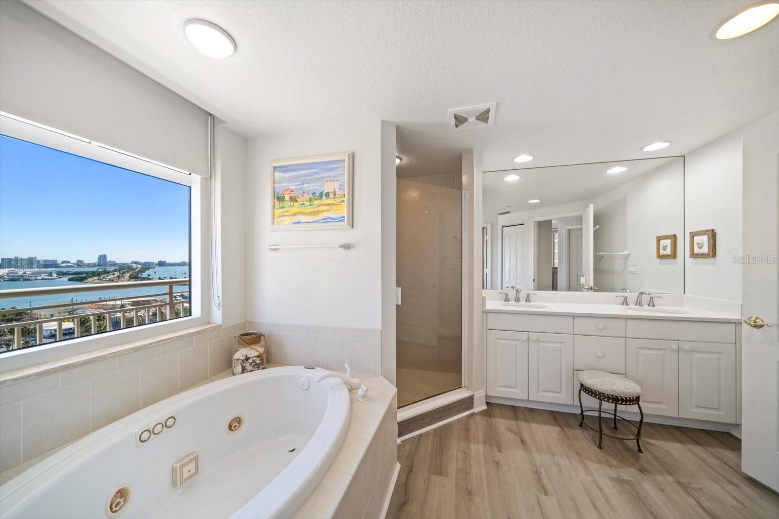 PRIMARY BATH WITH SOAKING TUB AND SEPARATE SHOWER