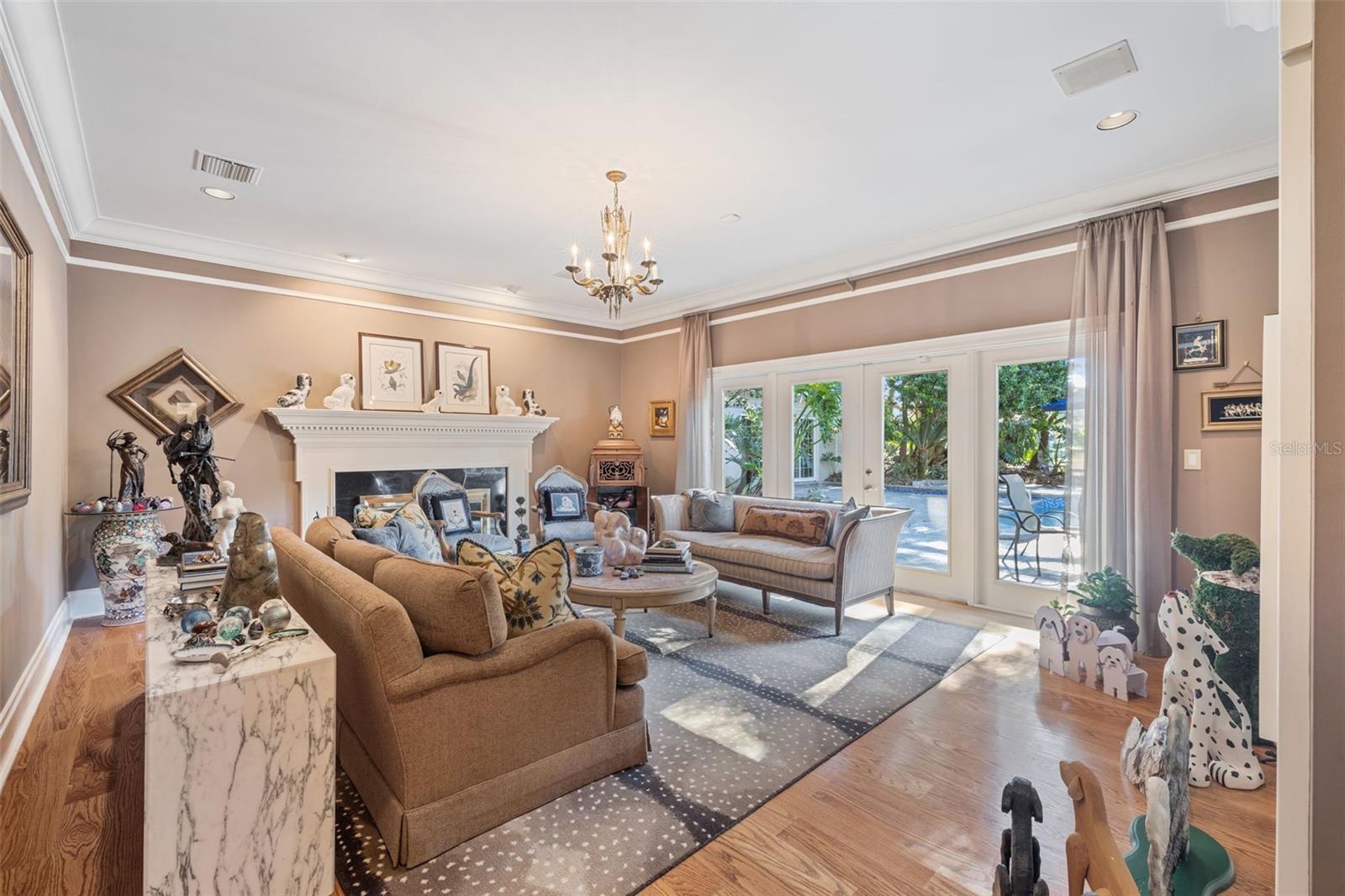 Second Living Room with fireplace