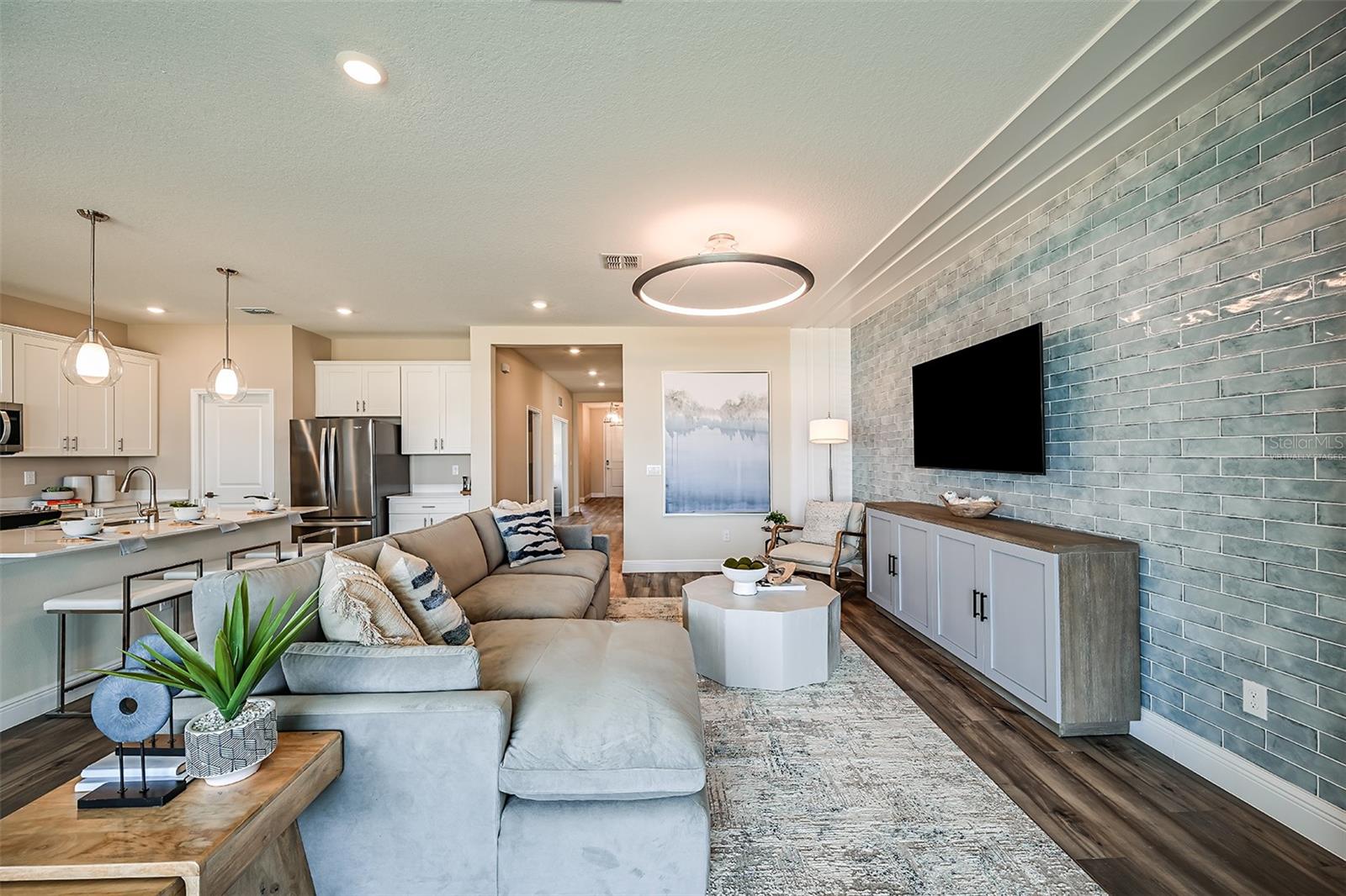 virtually staged/model home