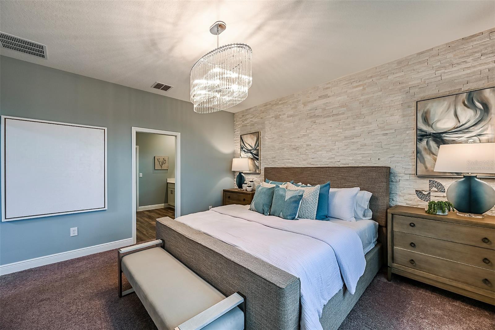 virtually staged/model home