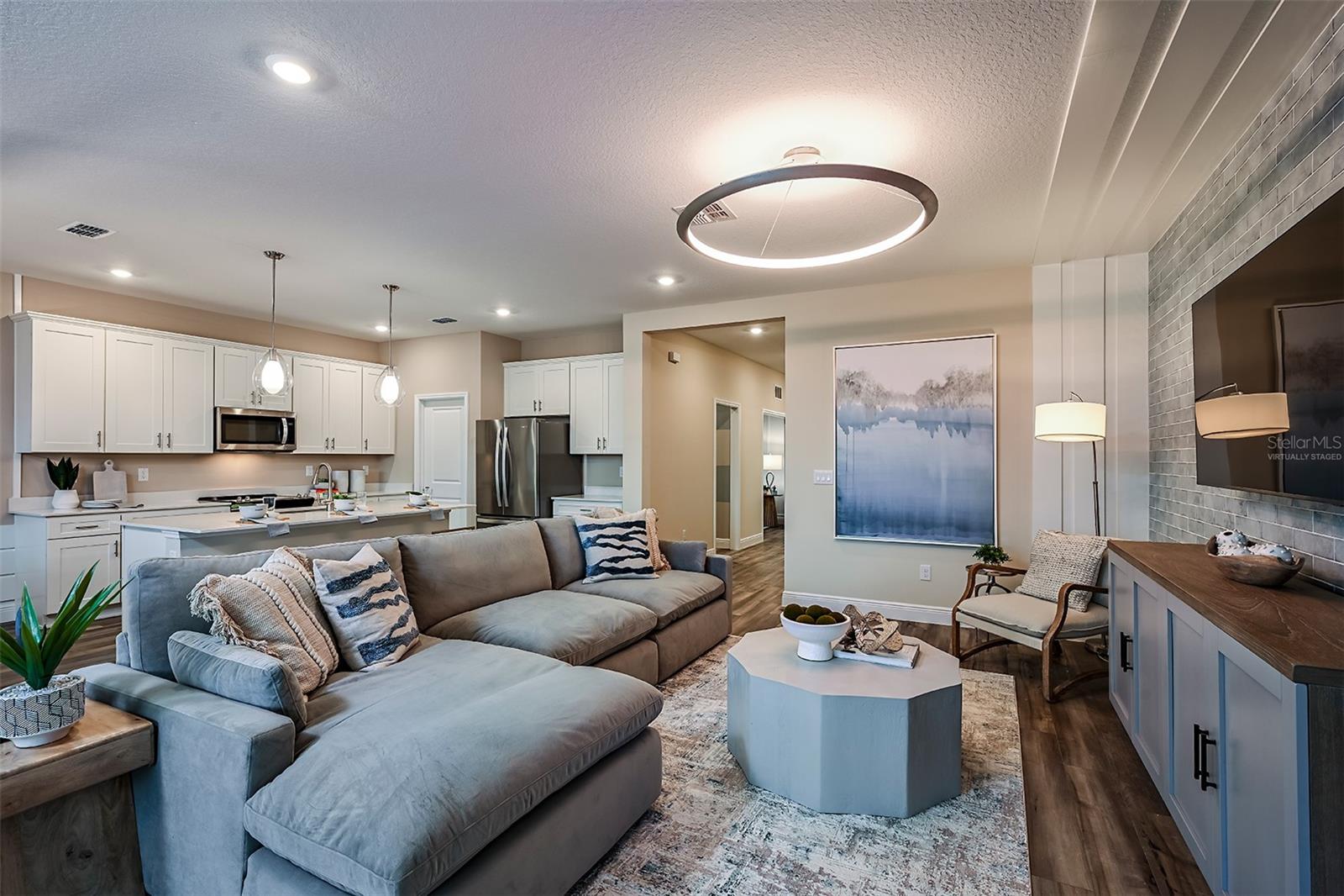 virtually staged/model home