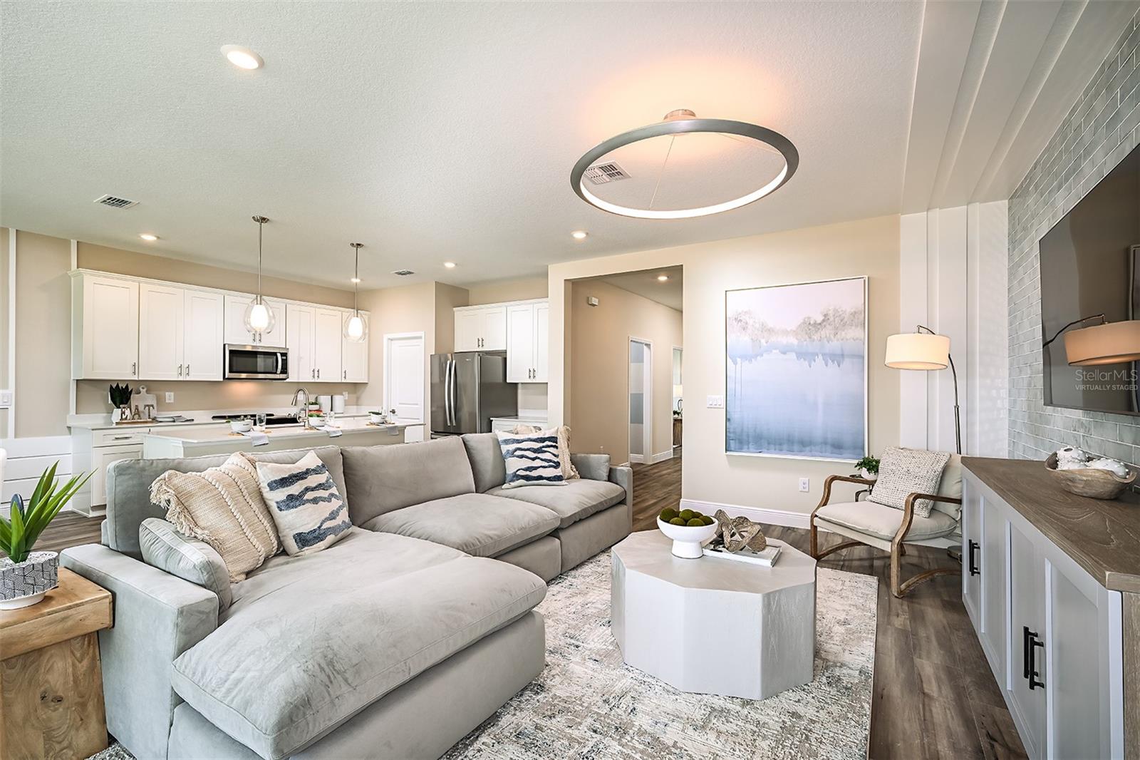 virtually staged/model home