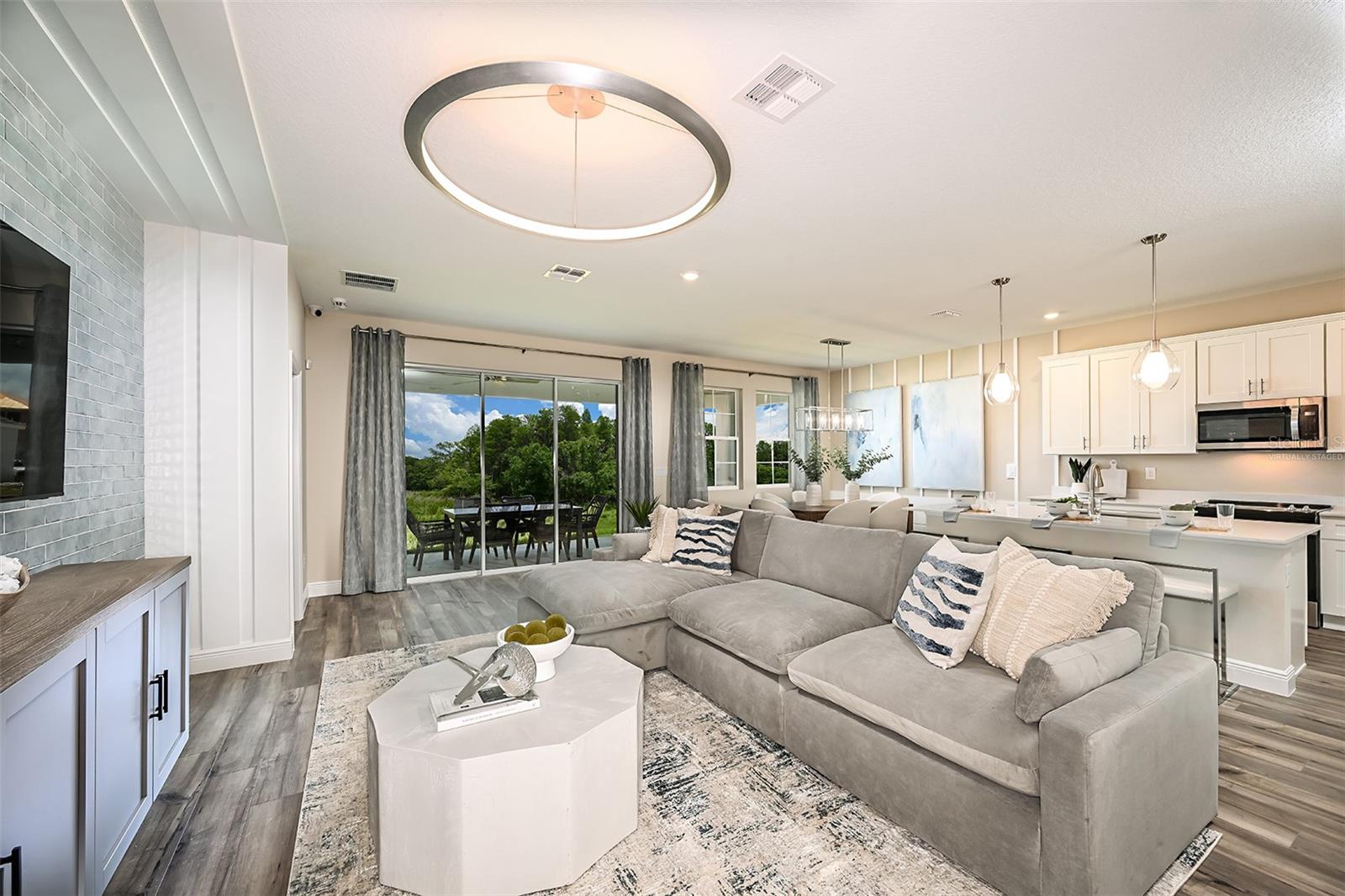 virtually staged/model home