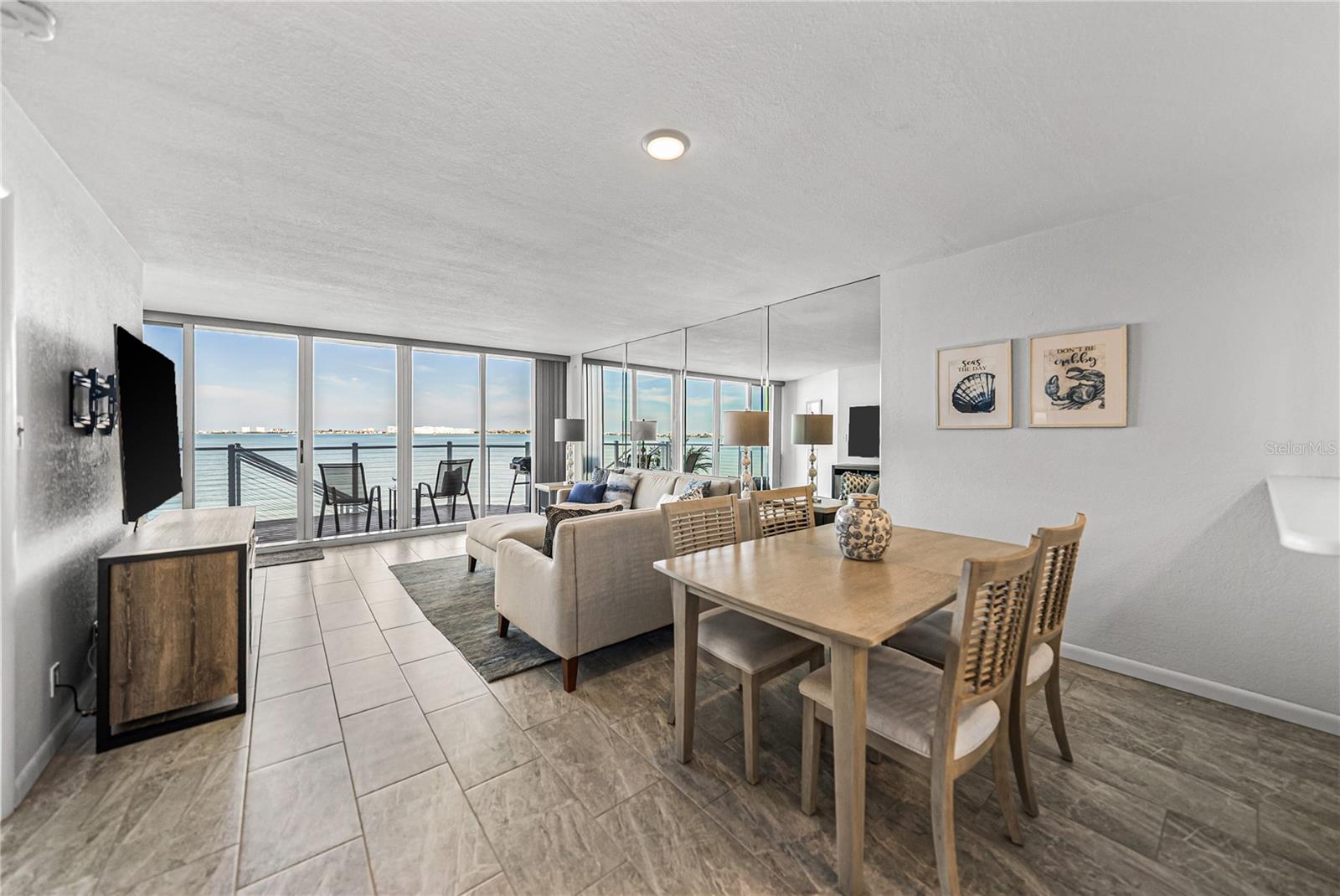 Dining area and Living room area