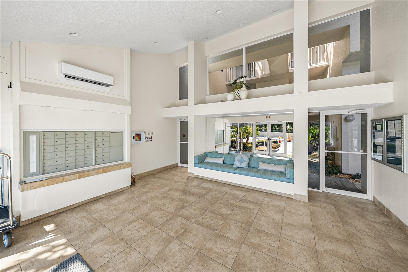 Mail boxes & delivery center in Building Lobby