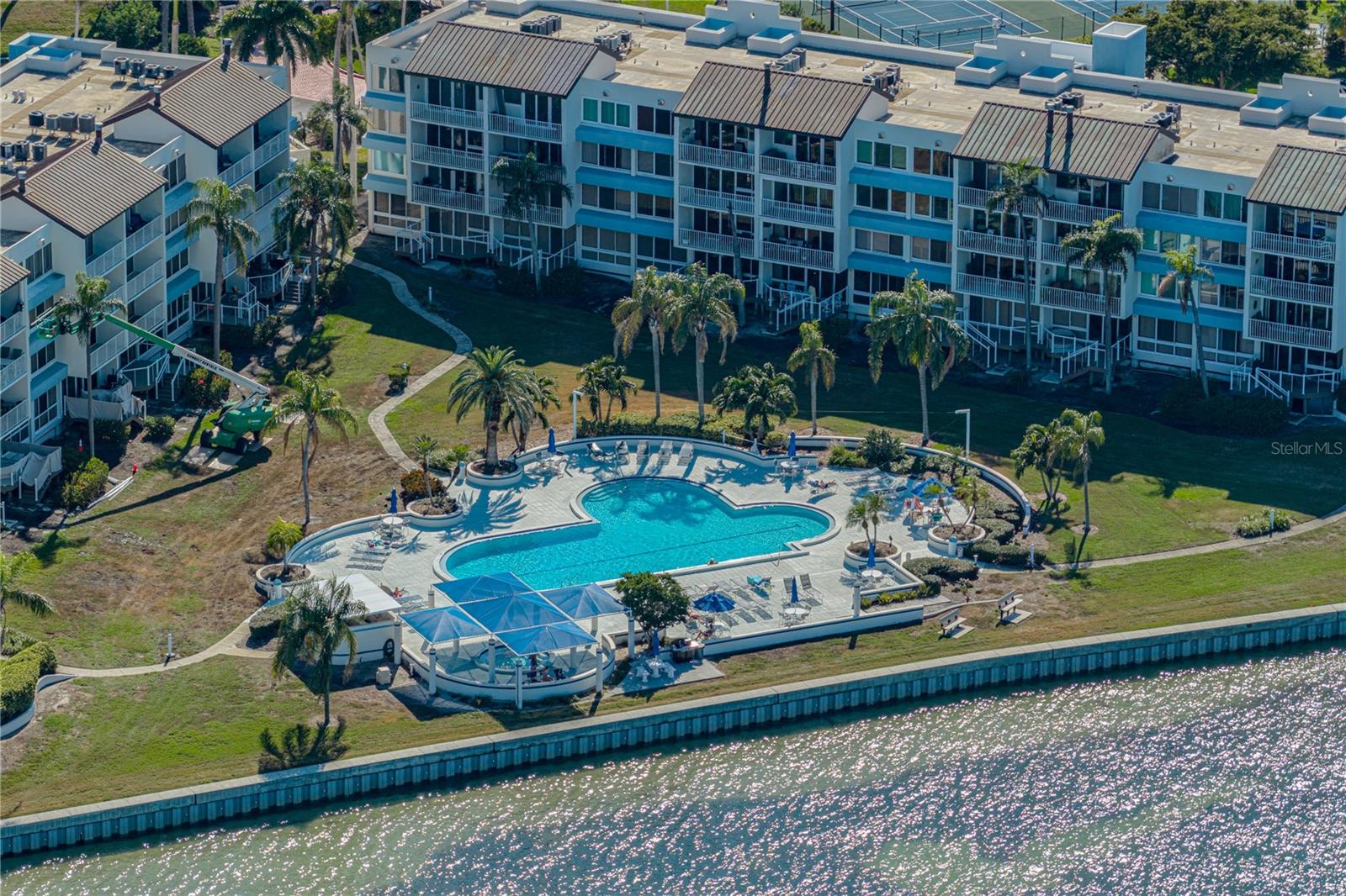 Community Pool —- Unit is located in the first building to the right following the sidewalk.