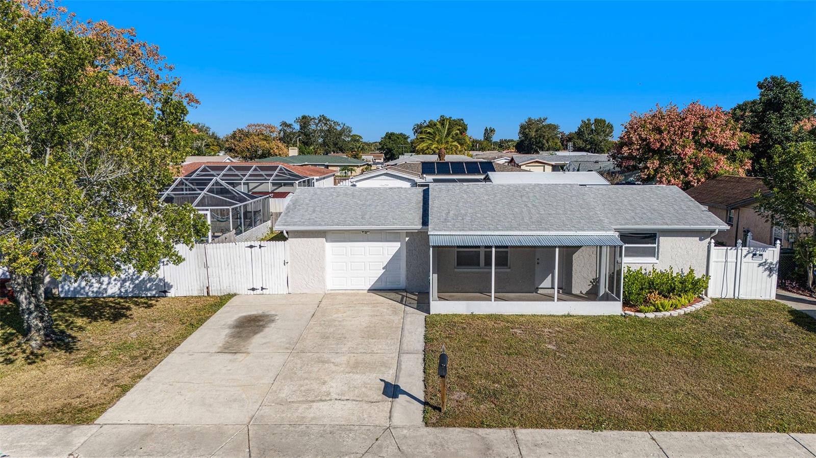 Extended driveway. 7321 Parrot Dr, Port Richey