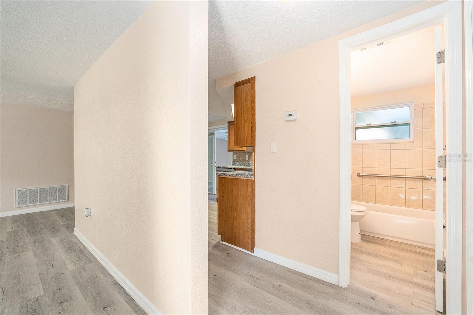 Virtually staged living room