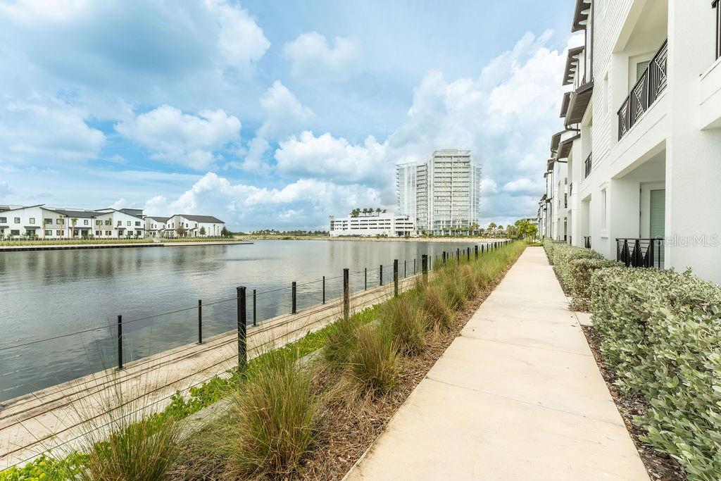 Scenic waterfront setting.