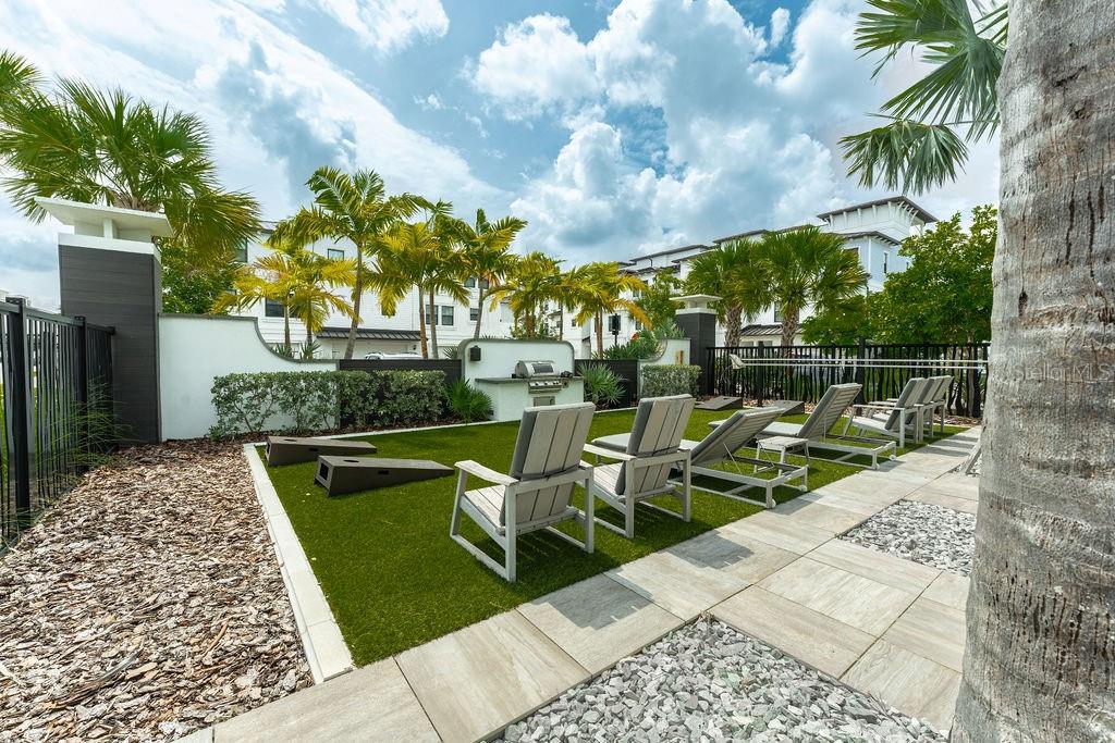 A vibrant and inviting spot nestled within the outdoor pool area.