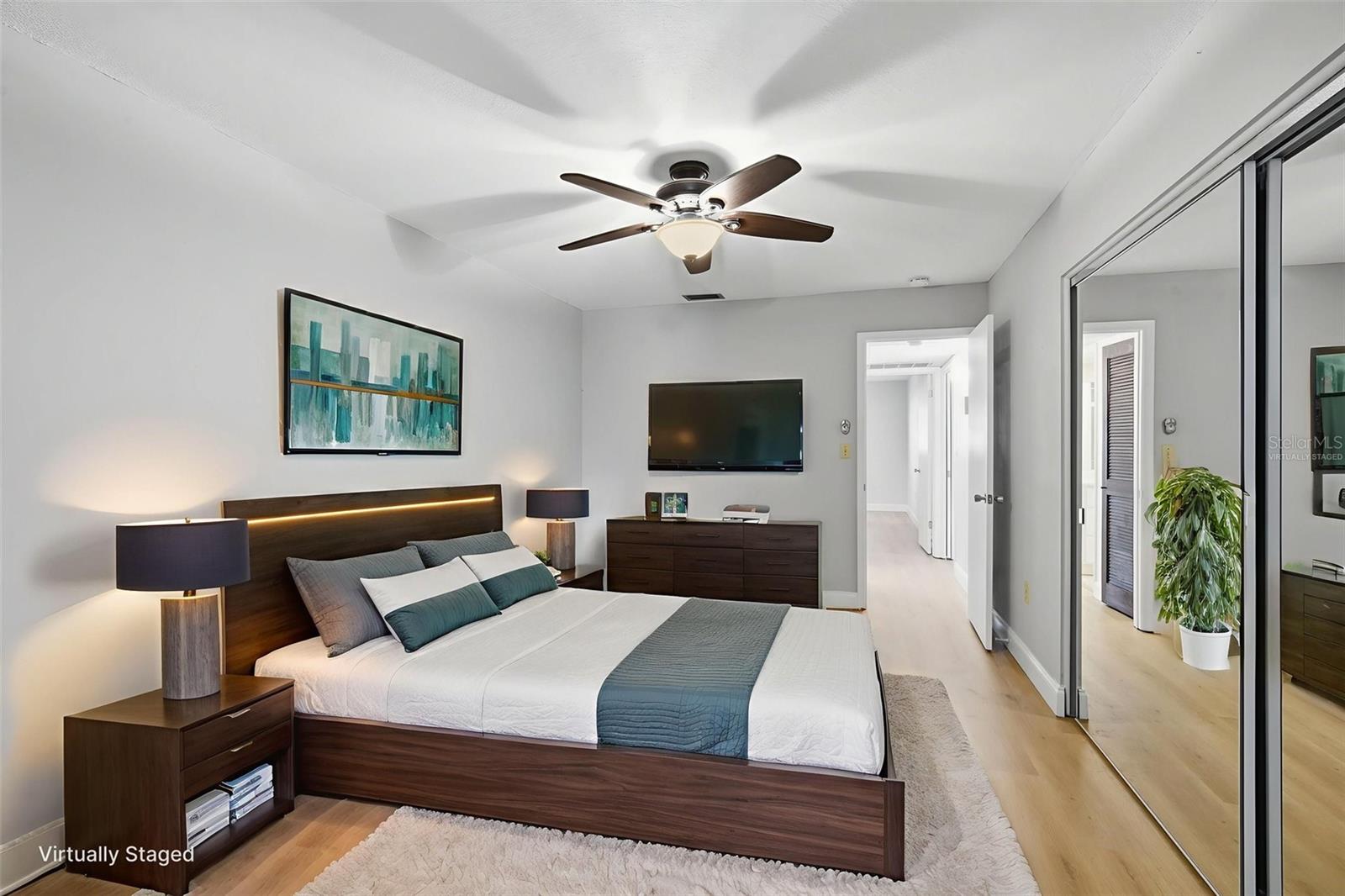 Primary Bedrooom - Virtually Staged