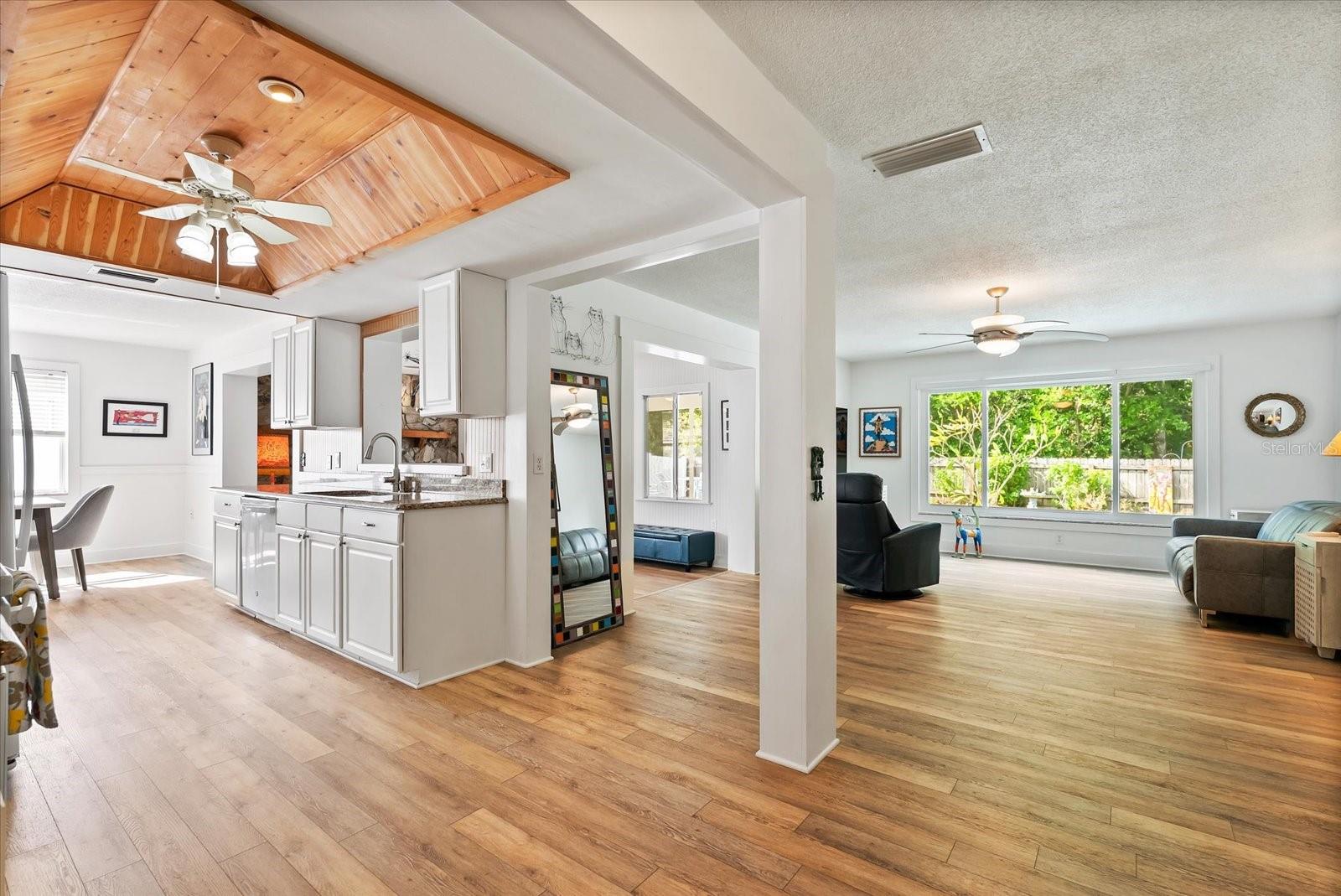 Wide open floor plan