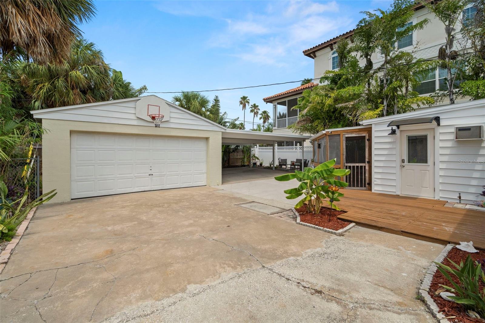 Plenty of parking for guests