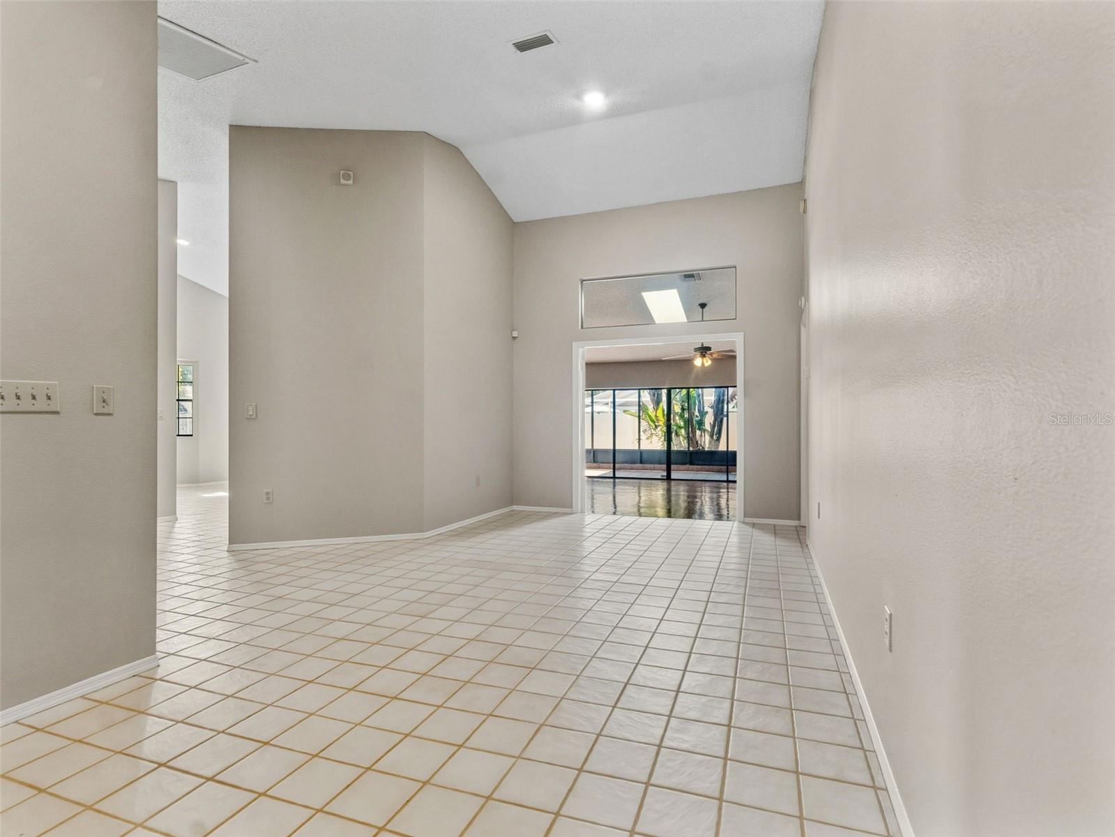 Upon entering front door