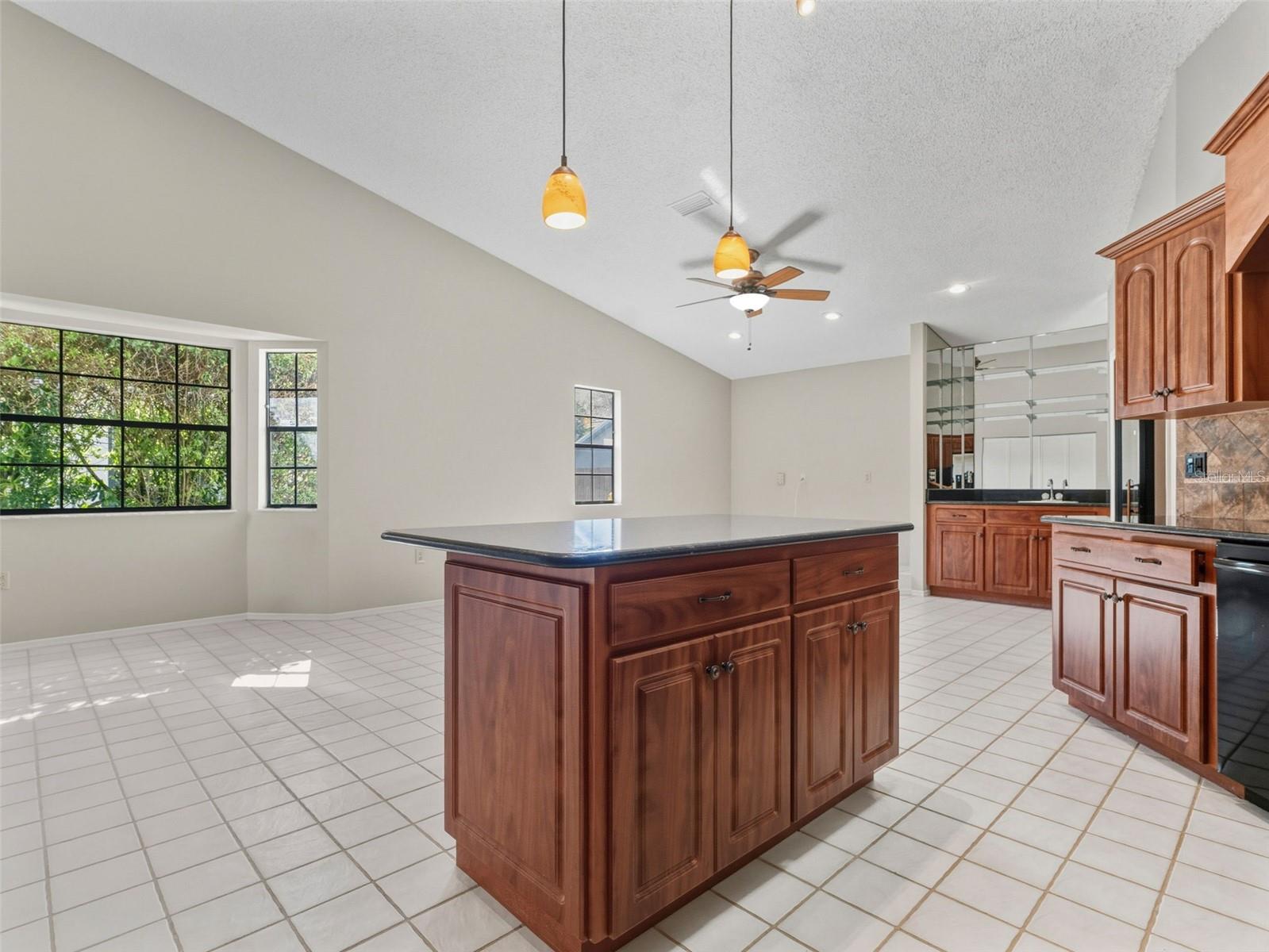 Kitchen family room combo