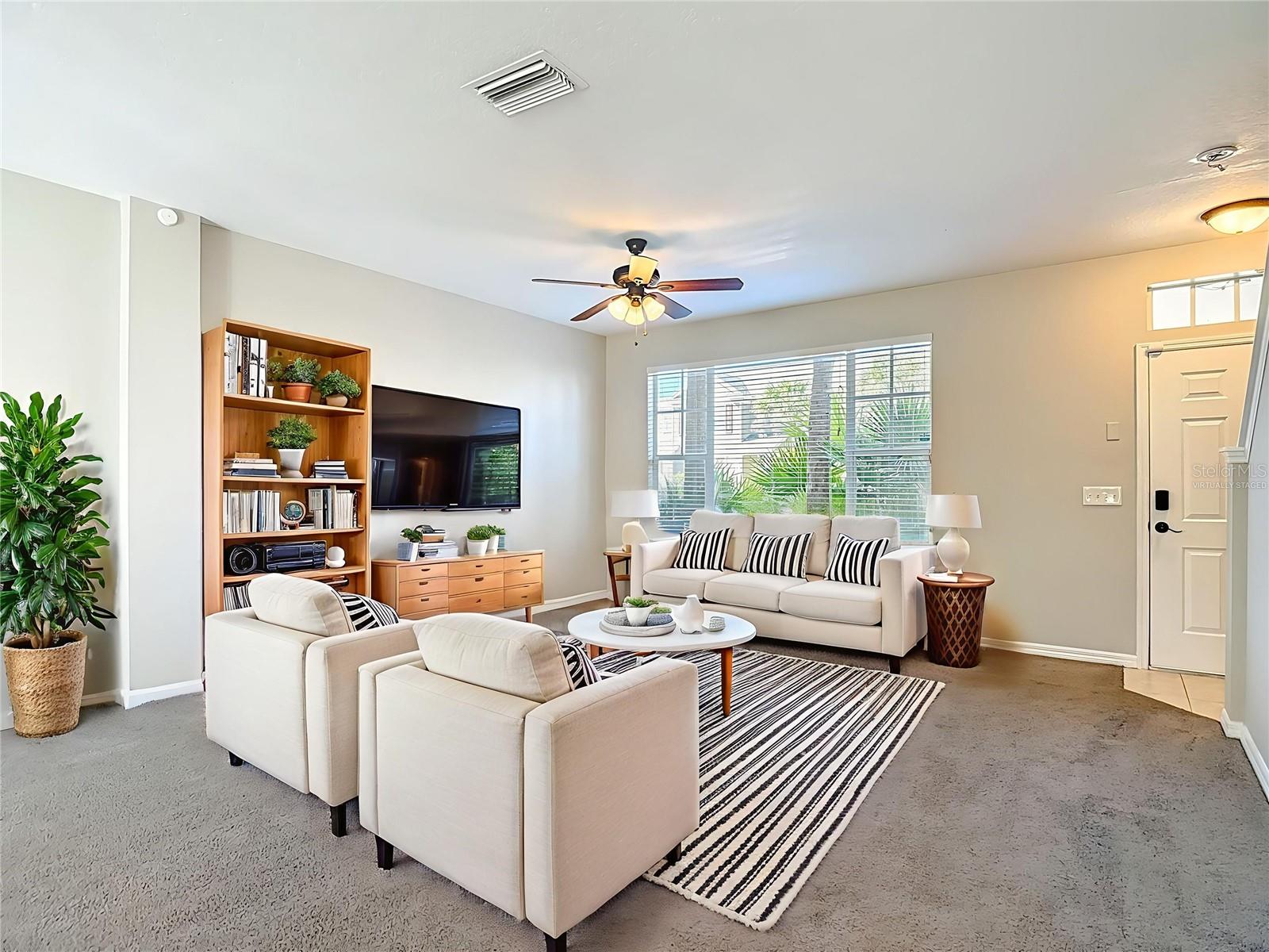 Virtually Staged Living Room