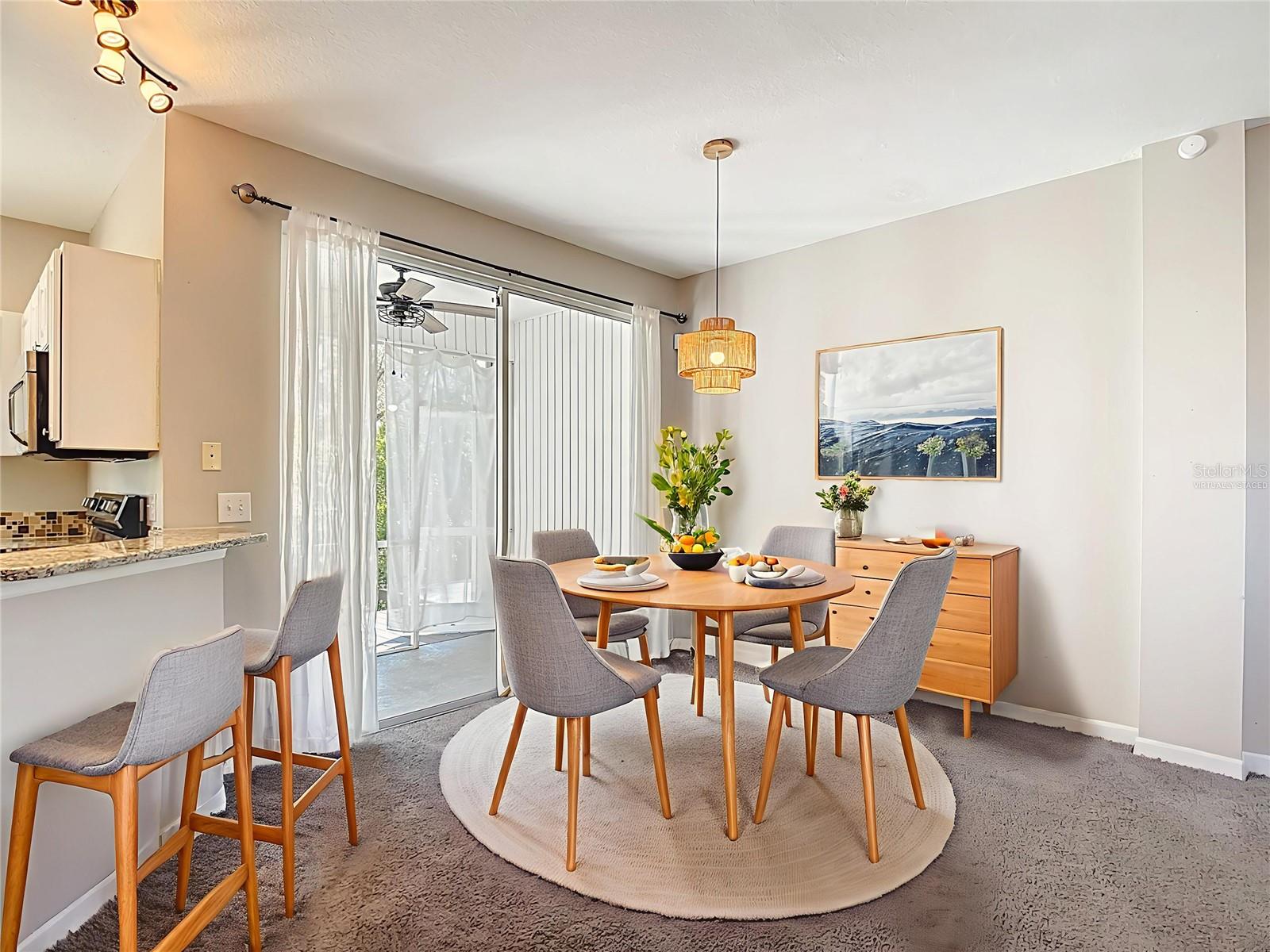 Virtually Staged Dining Room
