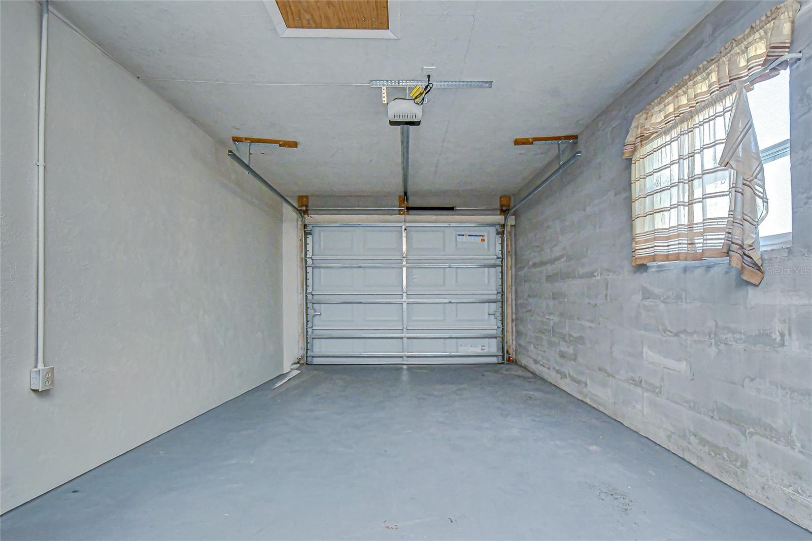 1 Car Garage with Newly Painted Floor