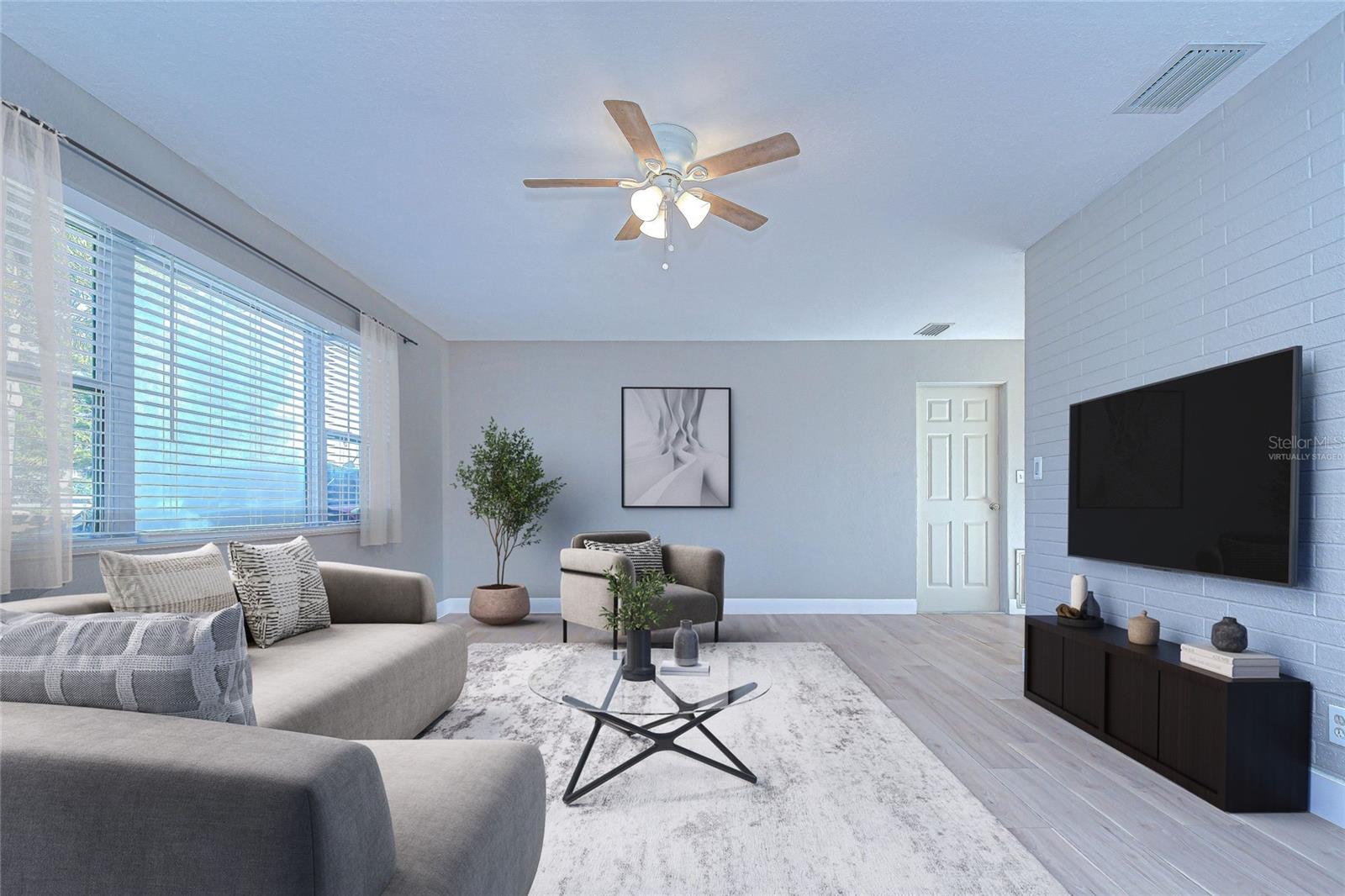 Virtually Staged Living Room