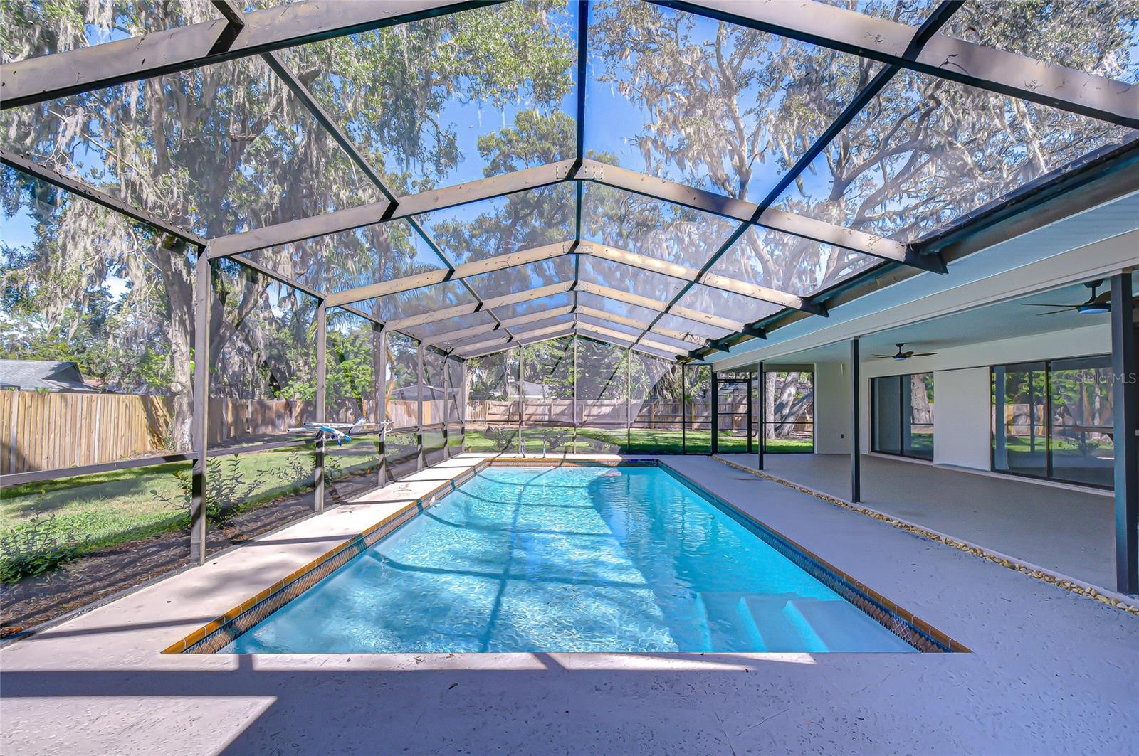 Oversized screened lanai with pool!
