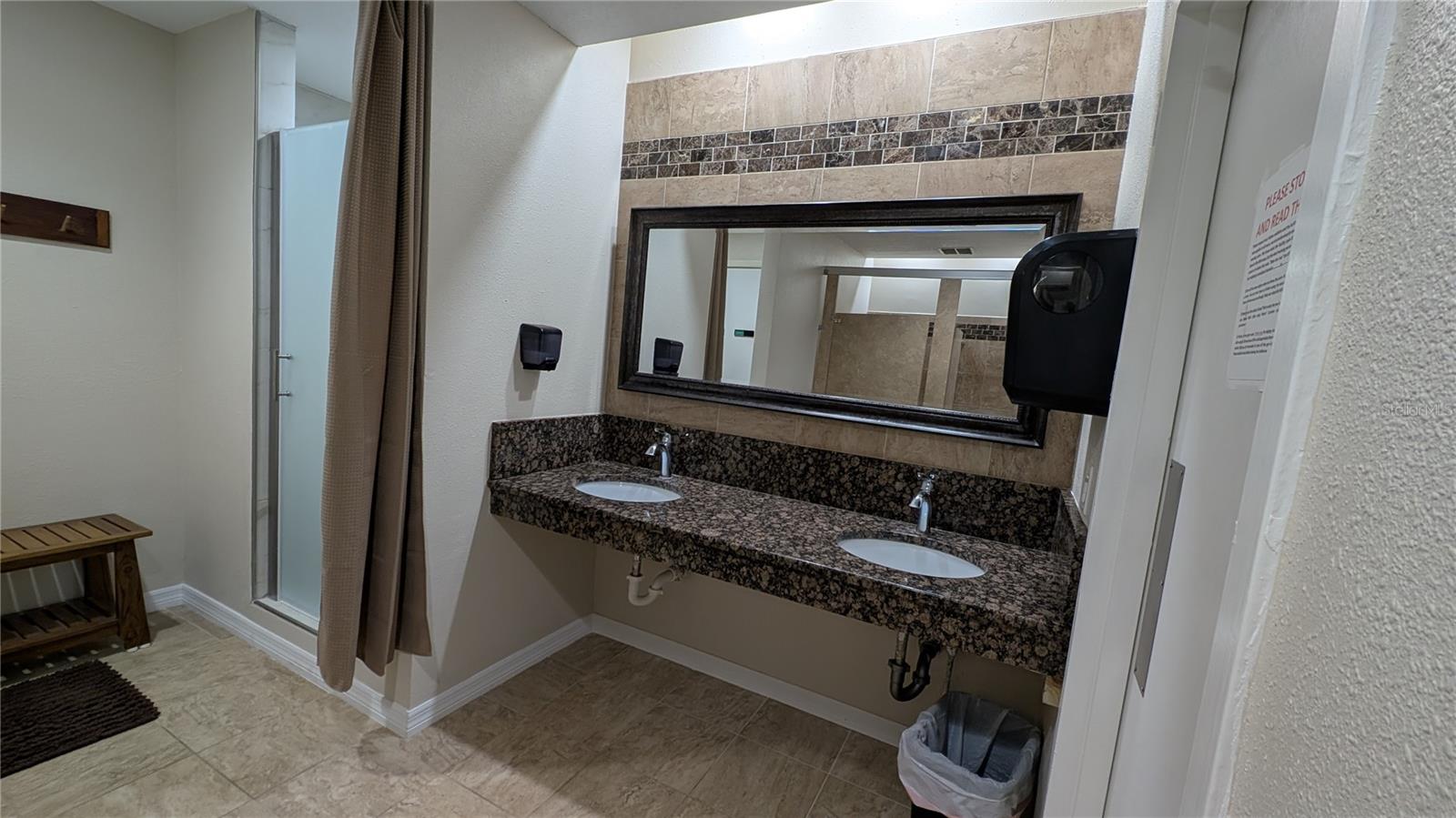 Beautiful Clubhouse restrooms