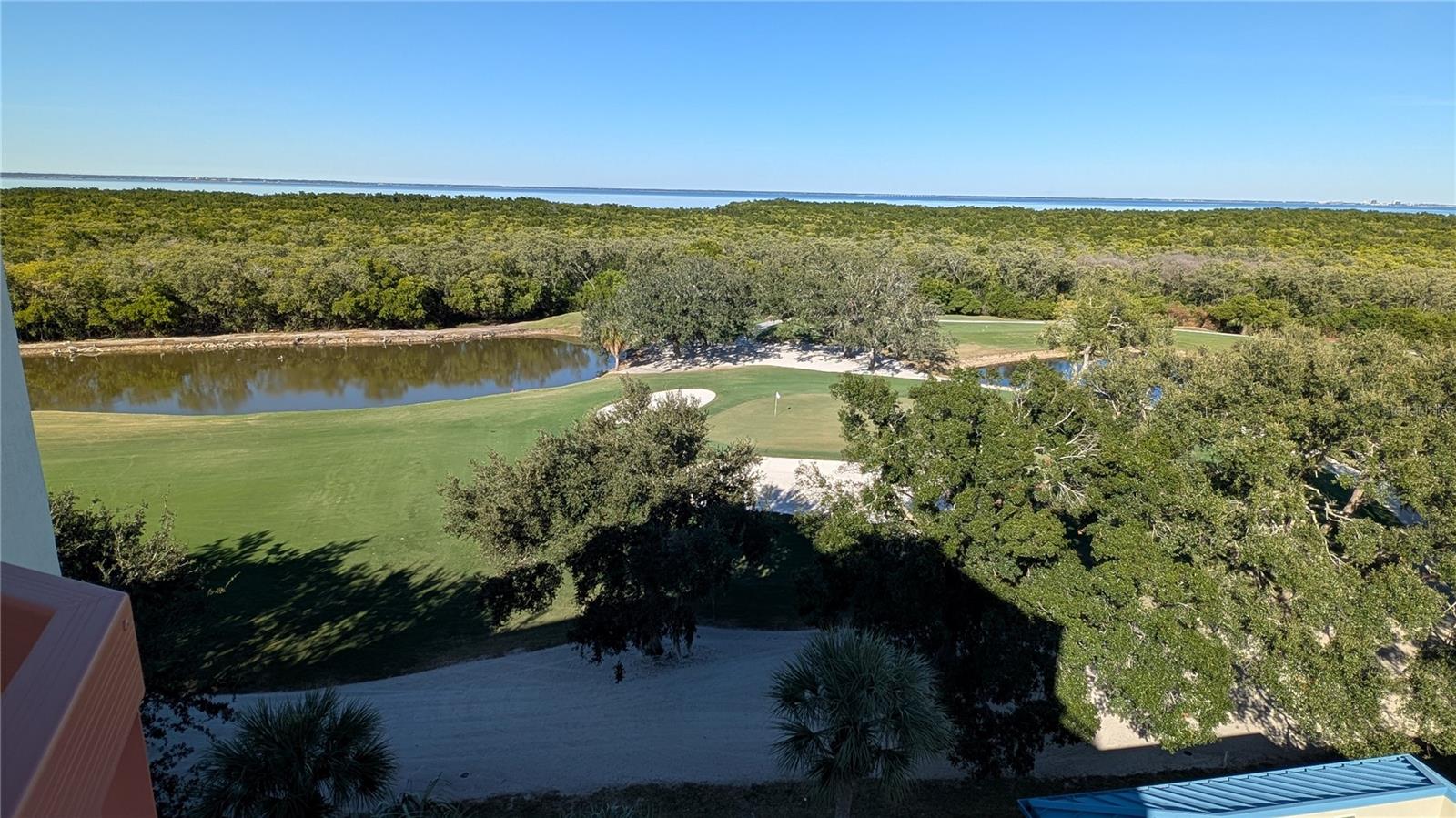 Golf course view from 7th floor