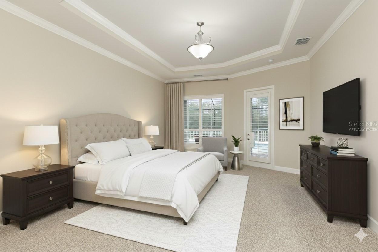 Master Bedroom virtually staged