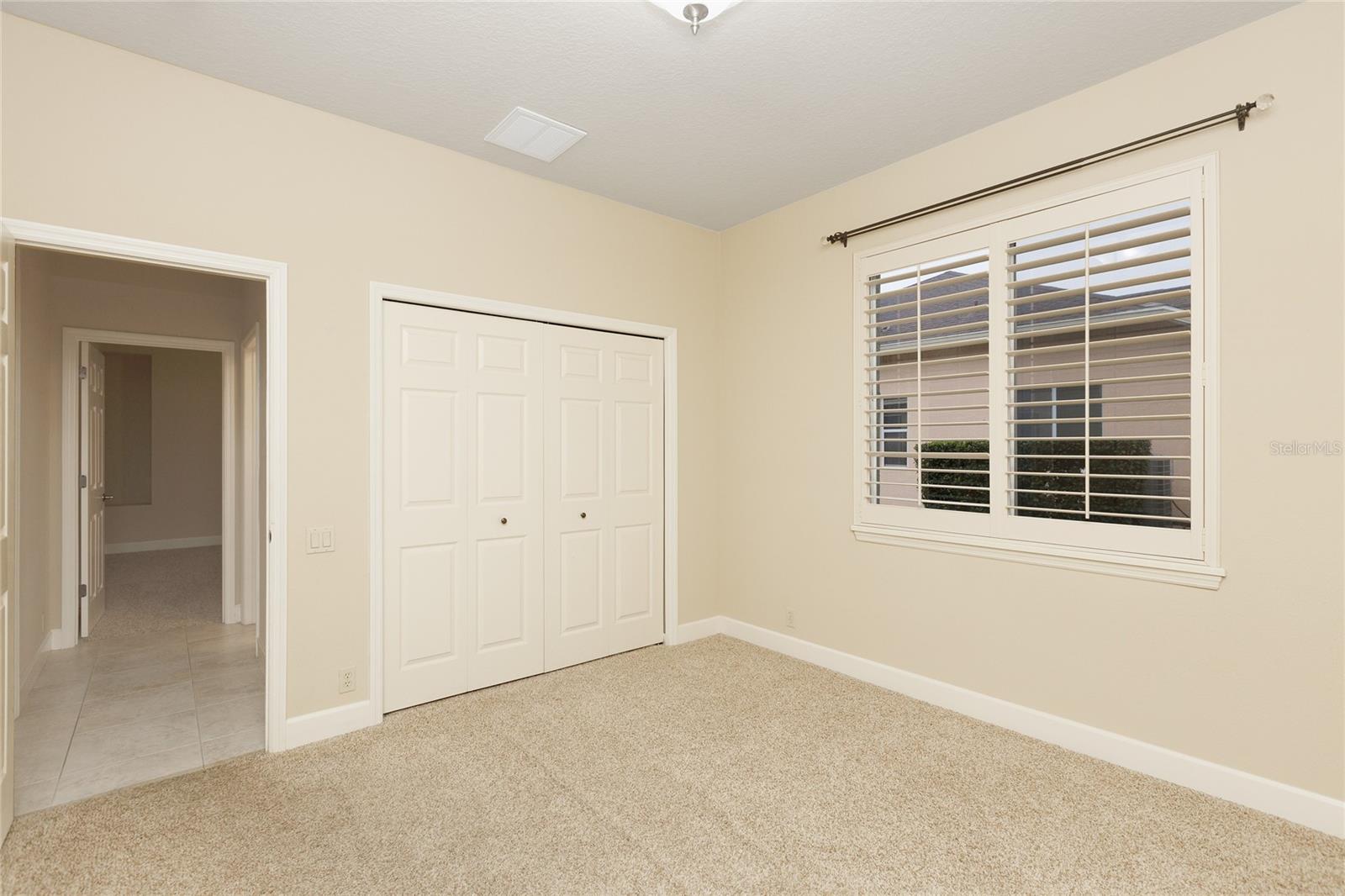 Bedroom 3 with plantation shutters