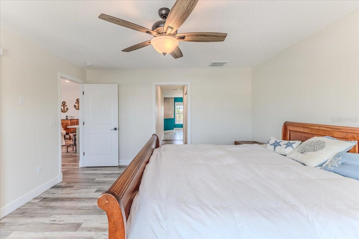 Primary Suite to Walk in Closet & Bathroom