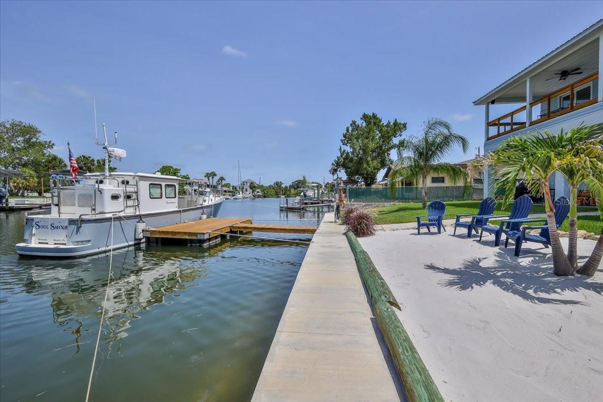 Nautically Nice Wide Deep Canal with Seawall