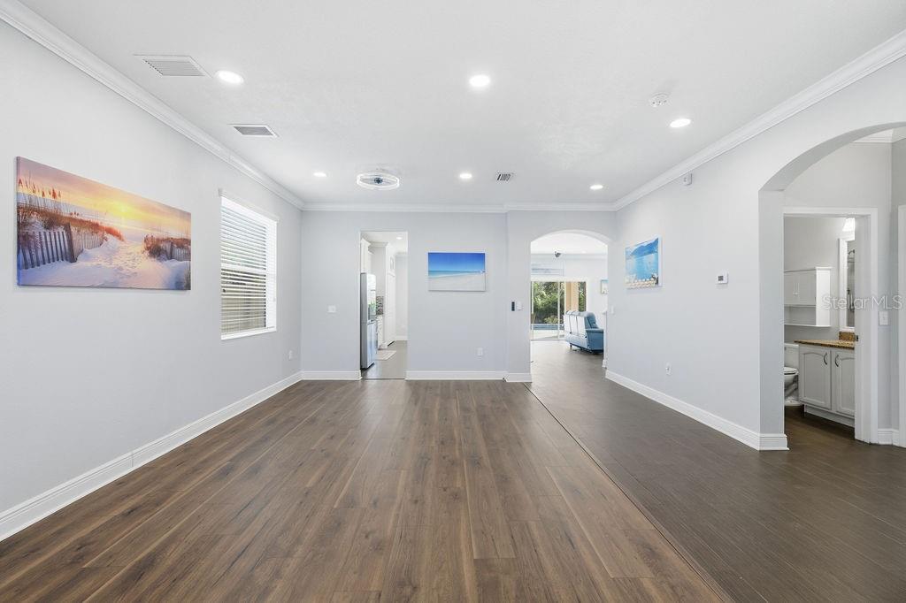 Downstairs living room/den.