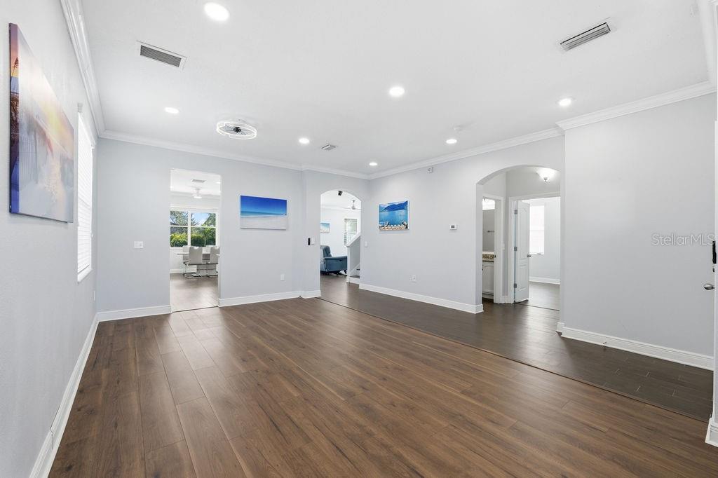 Downstairs living room/den.