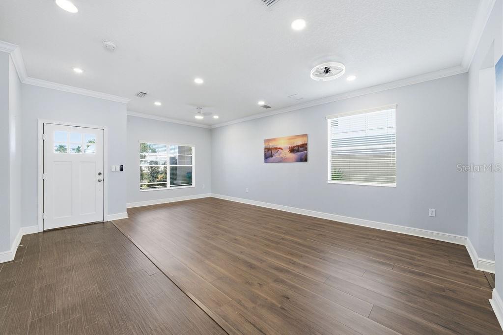 Downstairs living room/den.