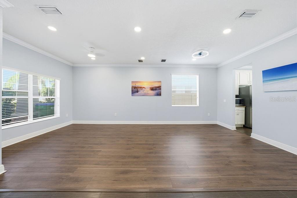 Downstairs living room/den.