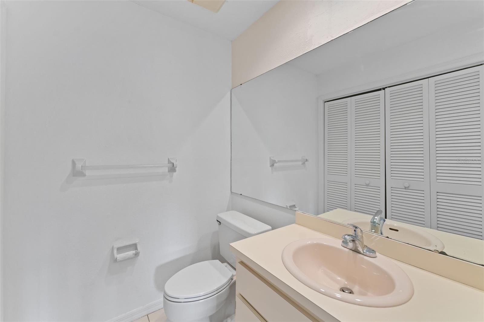 Half bathroom on the first floor